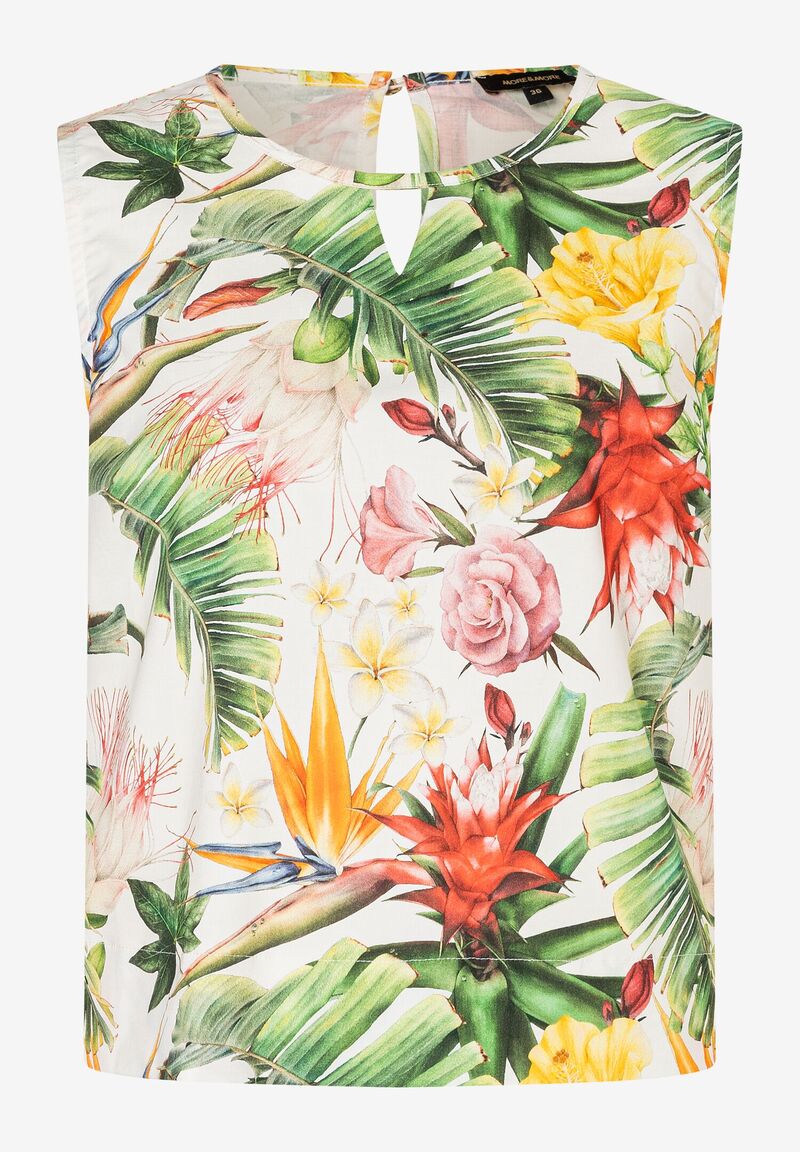 Blusentop Flowerprint Sommer-Kollektion