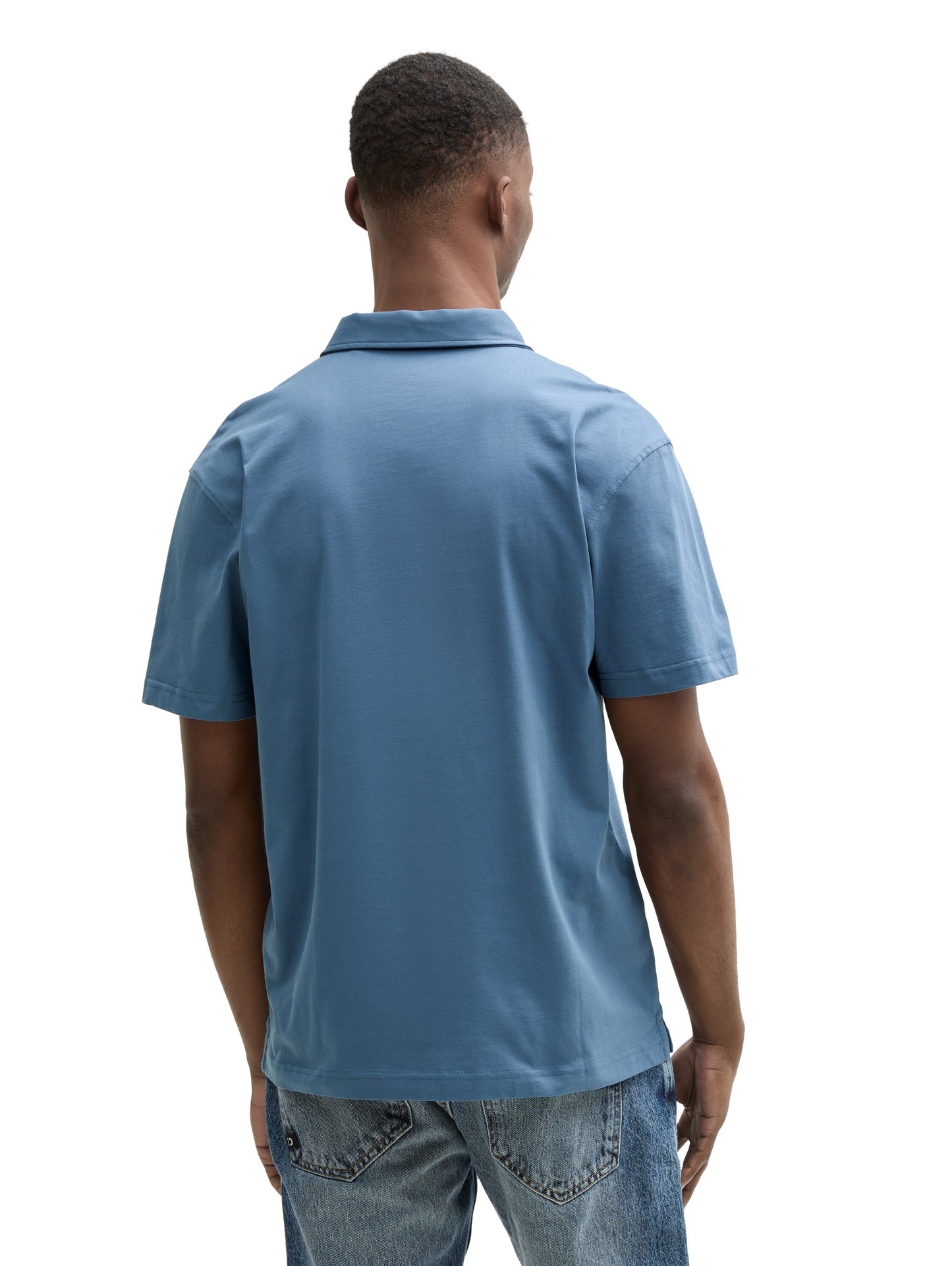 Relaxed Fit Jersey Poloshirt aus Baumwolle