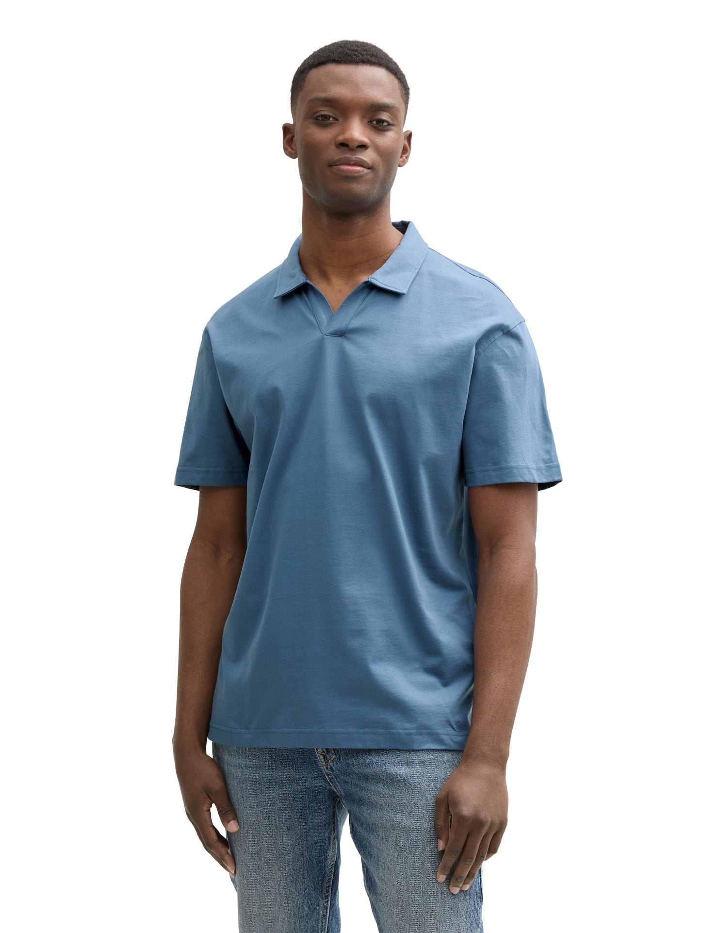 Relaxed Fit Jersey Poloshirt aus Baumwolle