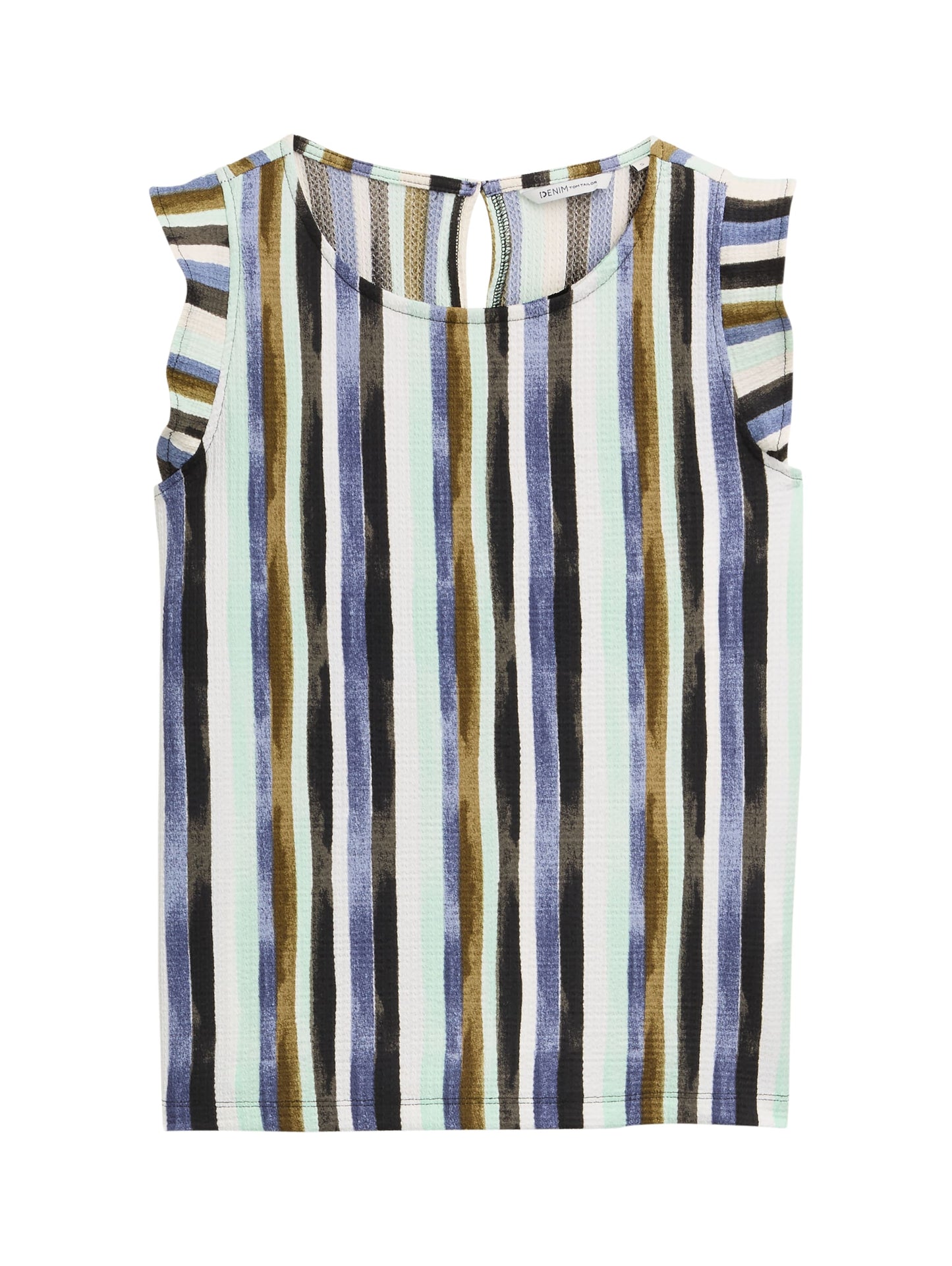 Loose Fit Top mit Volantärmeln