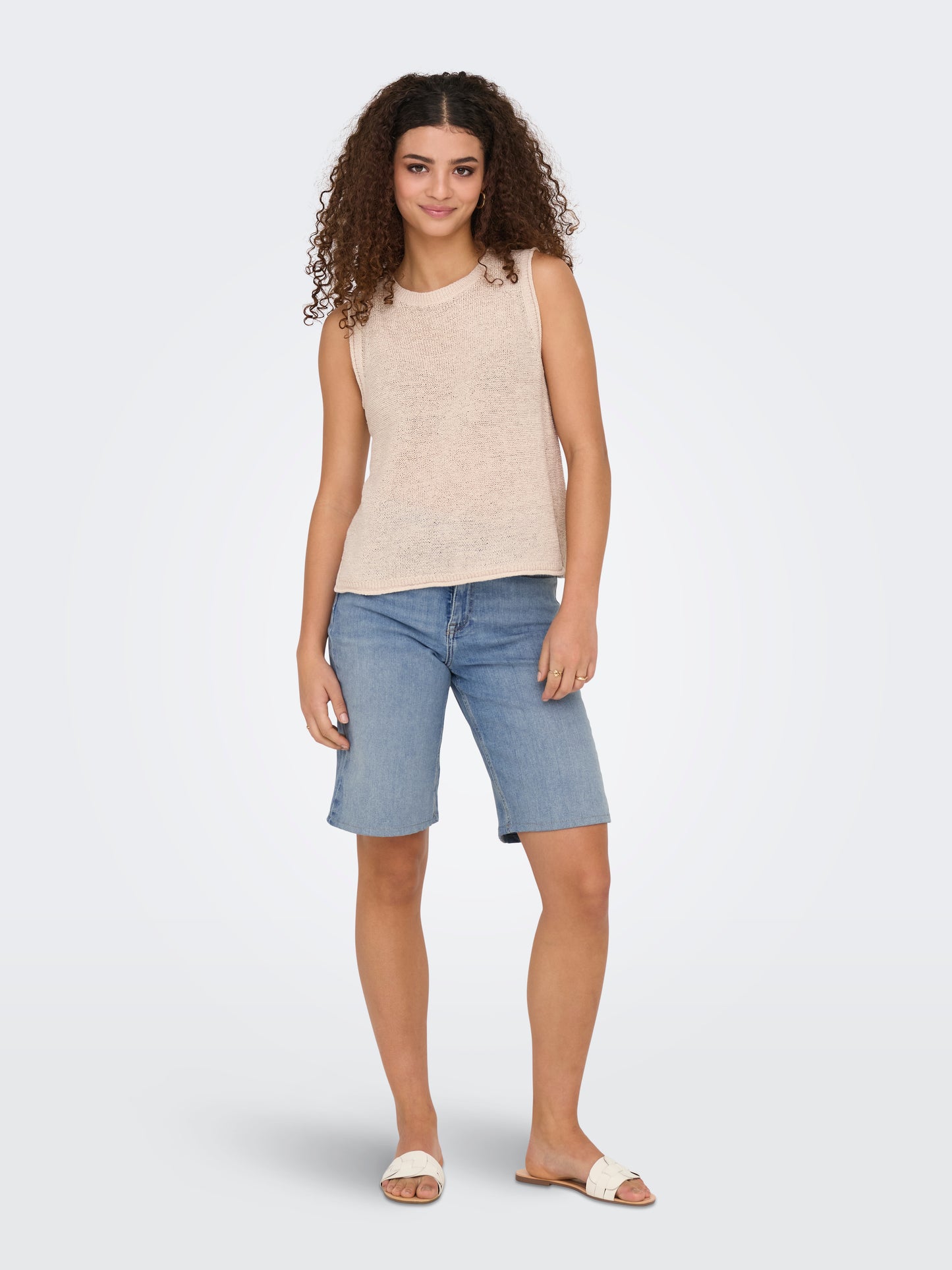 ONLMADISON BLUSH HW SHORTS DNM CRO NOOS