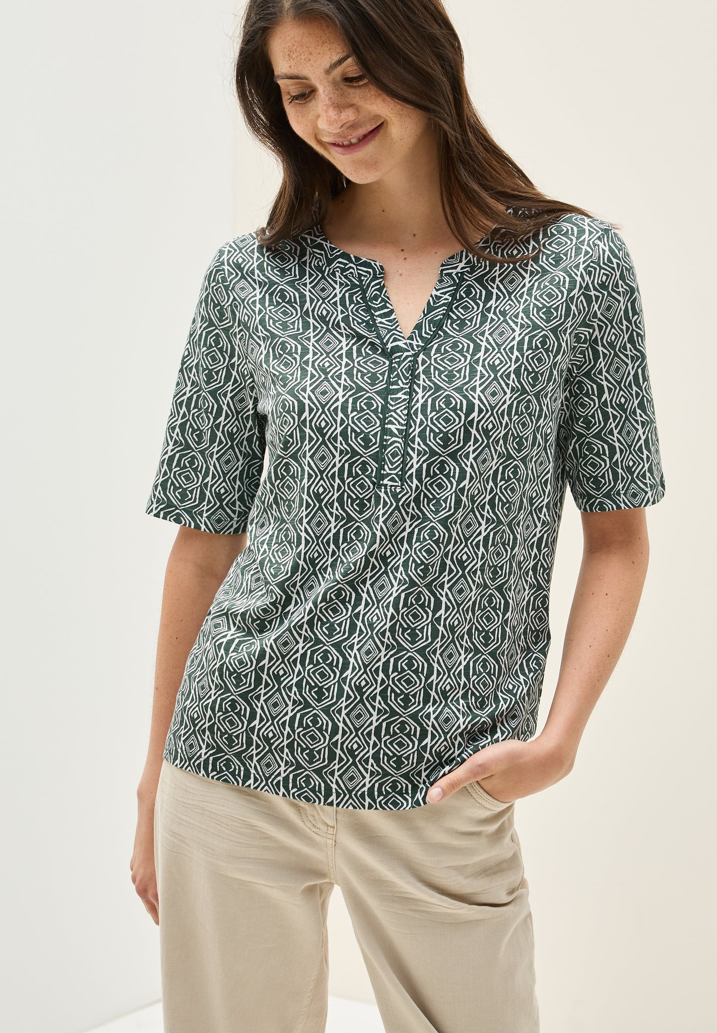 Shirt im Tunika-Look