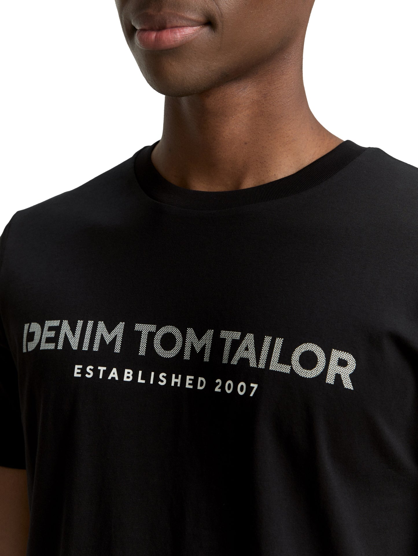 Basic T-Shirt mit Logo-Print