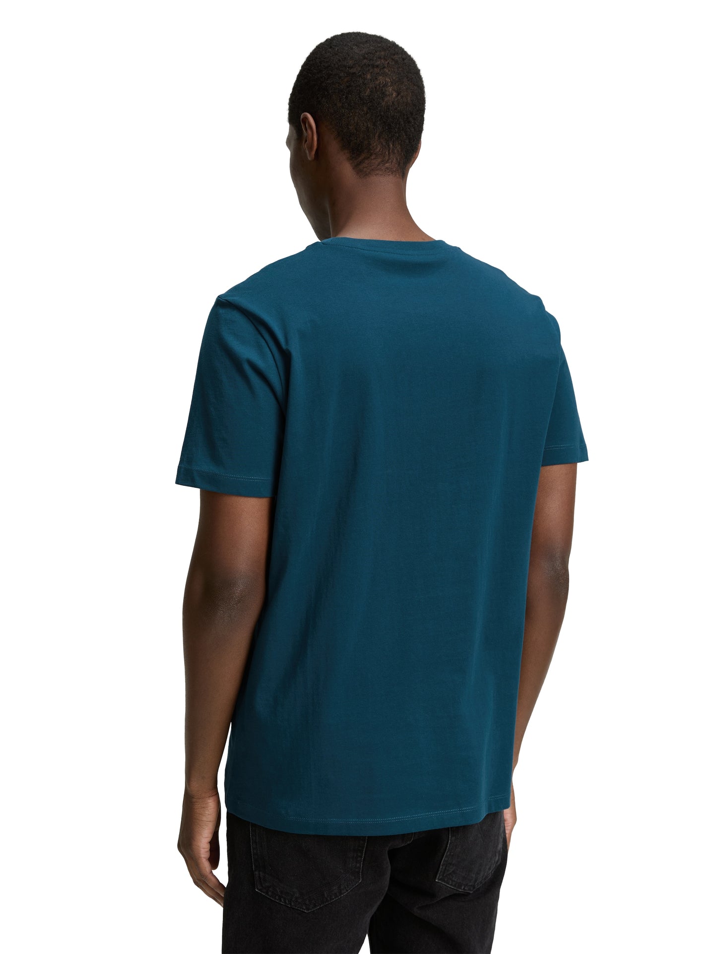 Basic T-Shirt mit Logo-Print