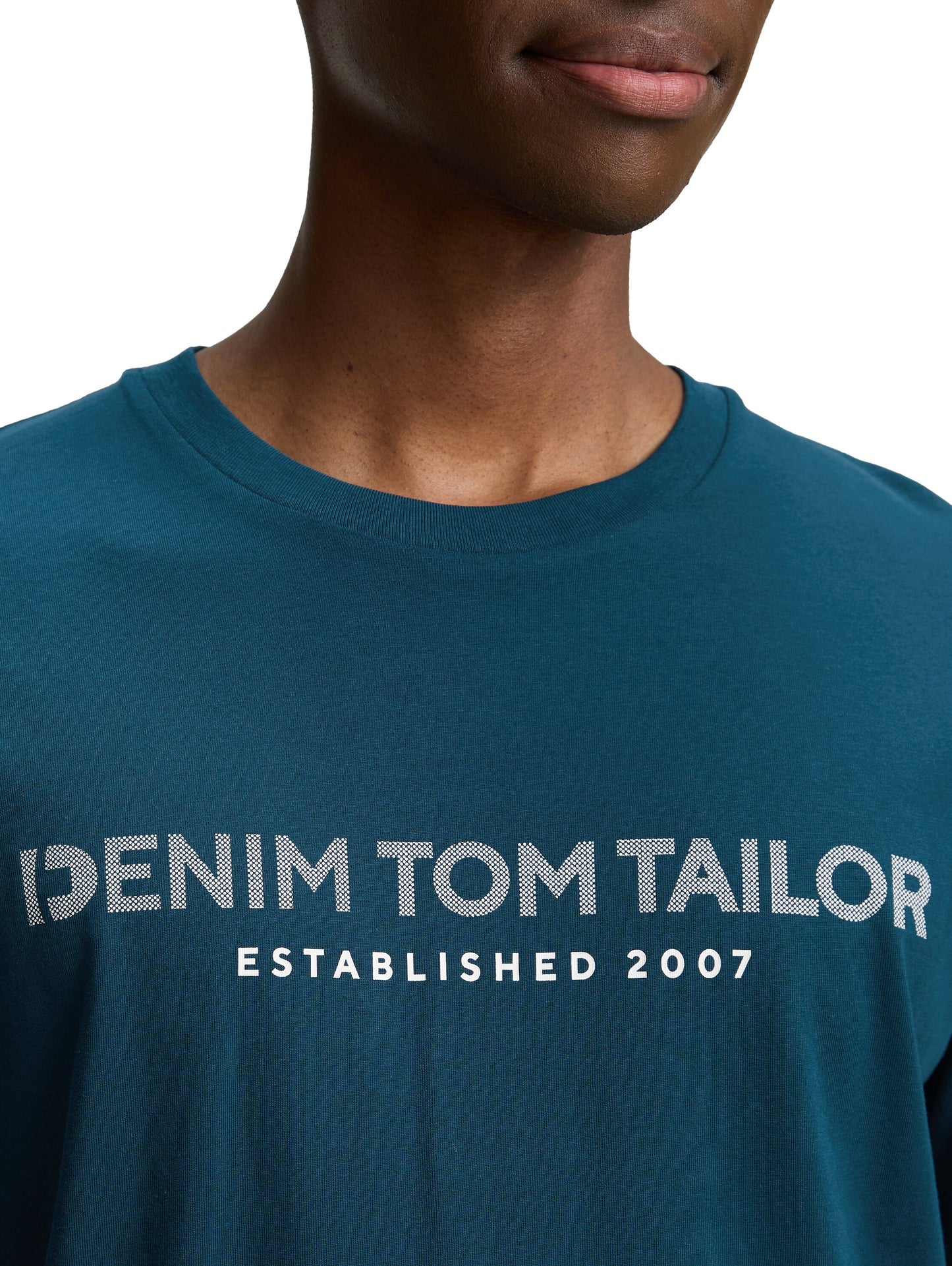 Basic T-Shirt mit Logo-Print