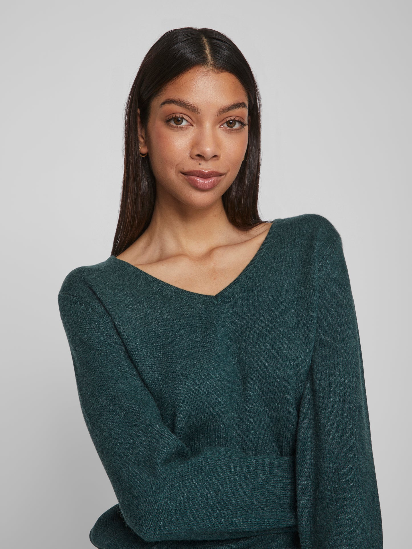 VIRIL V-NECK L/S KNIT TOP - NOOS