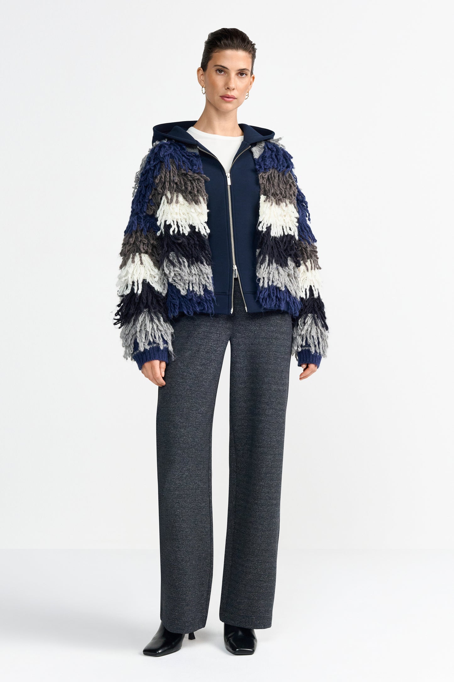 Shaggy Open Edge Cardigan