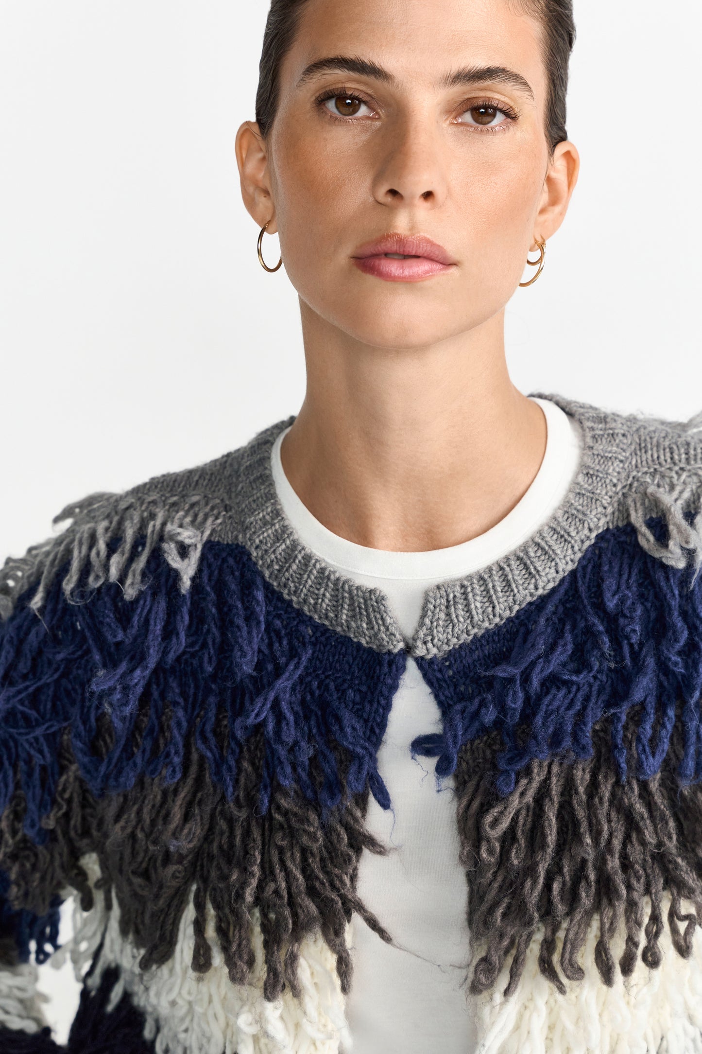 Shaggy Open Edge Cardigan