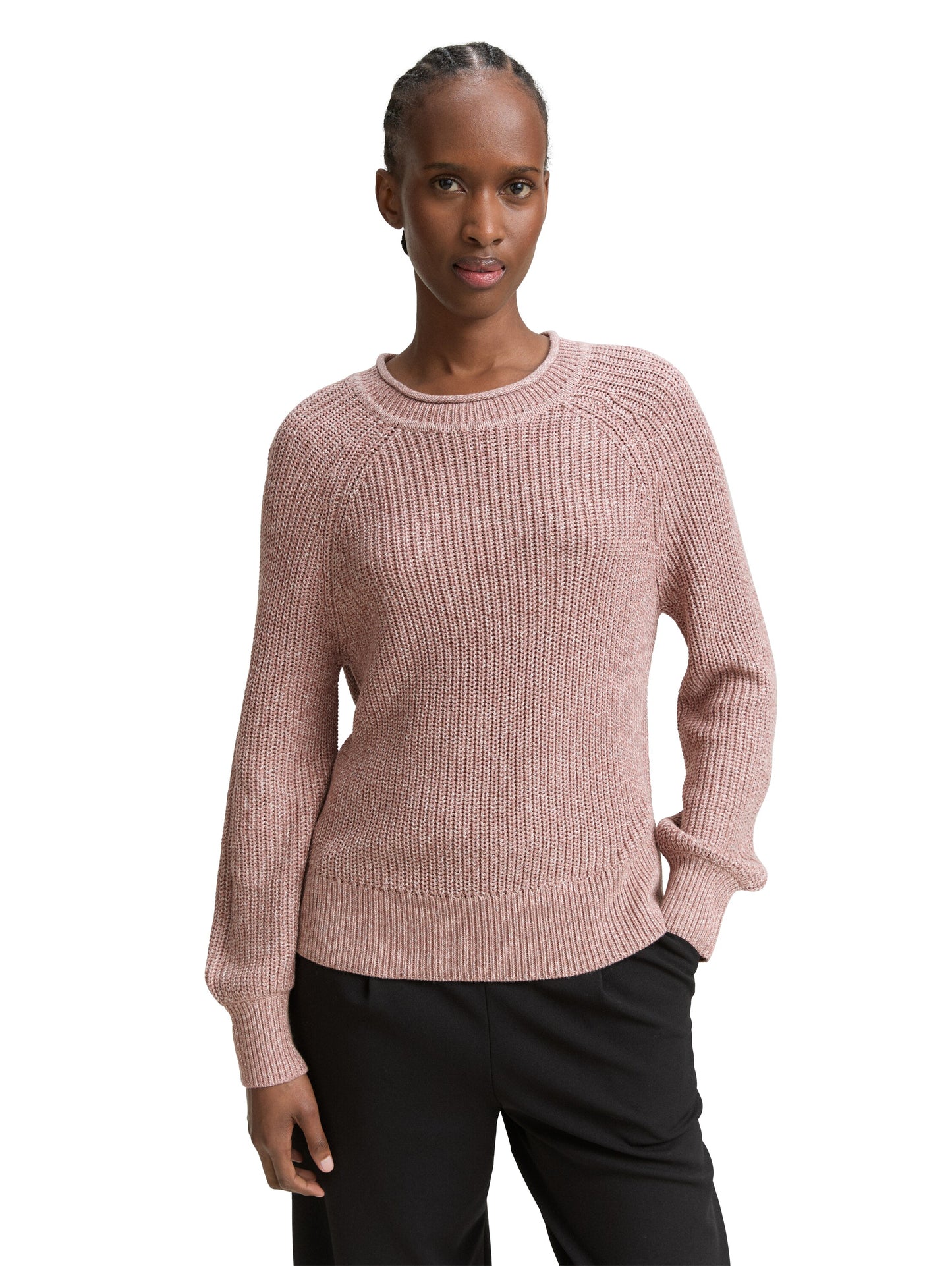 Strickpullover mit leichten Ballonärmeln