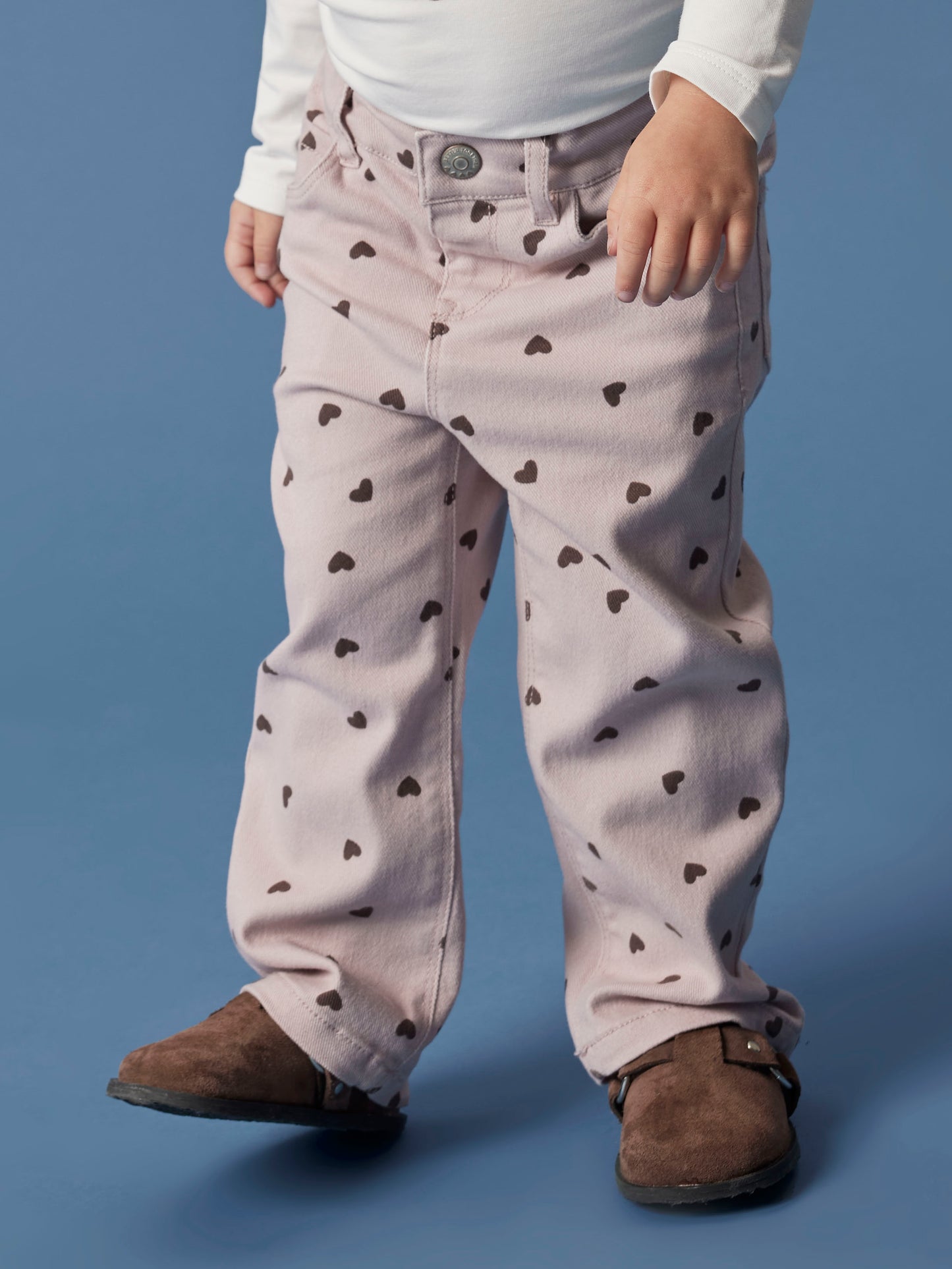 NMFROSE STRAIGHT AOP TWILL PANT 7218-YF