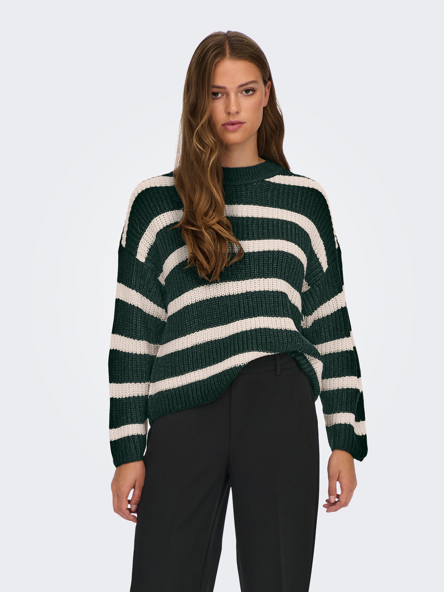 JDYJUSTY L/S STRIPE PULLOVER KNT NOOS