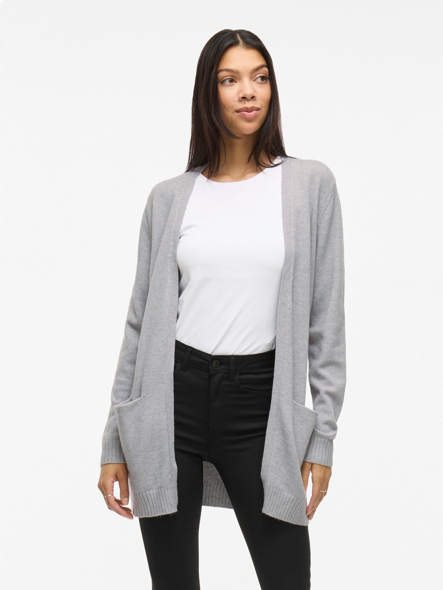 VIRIL OPEN L/S KNIT CARDIGAN - NOOS