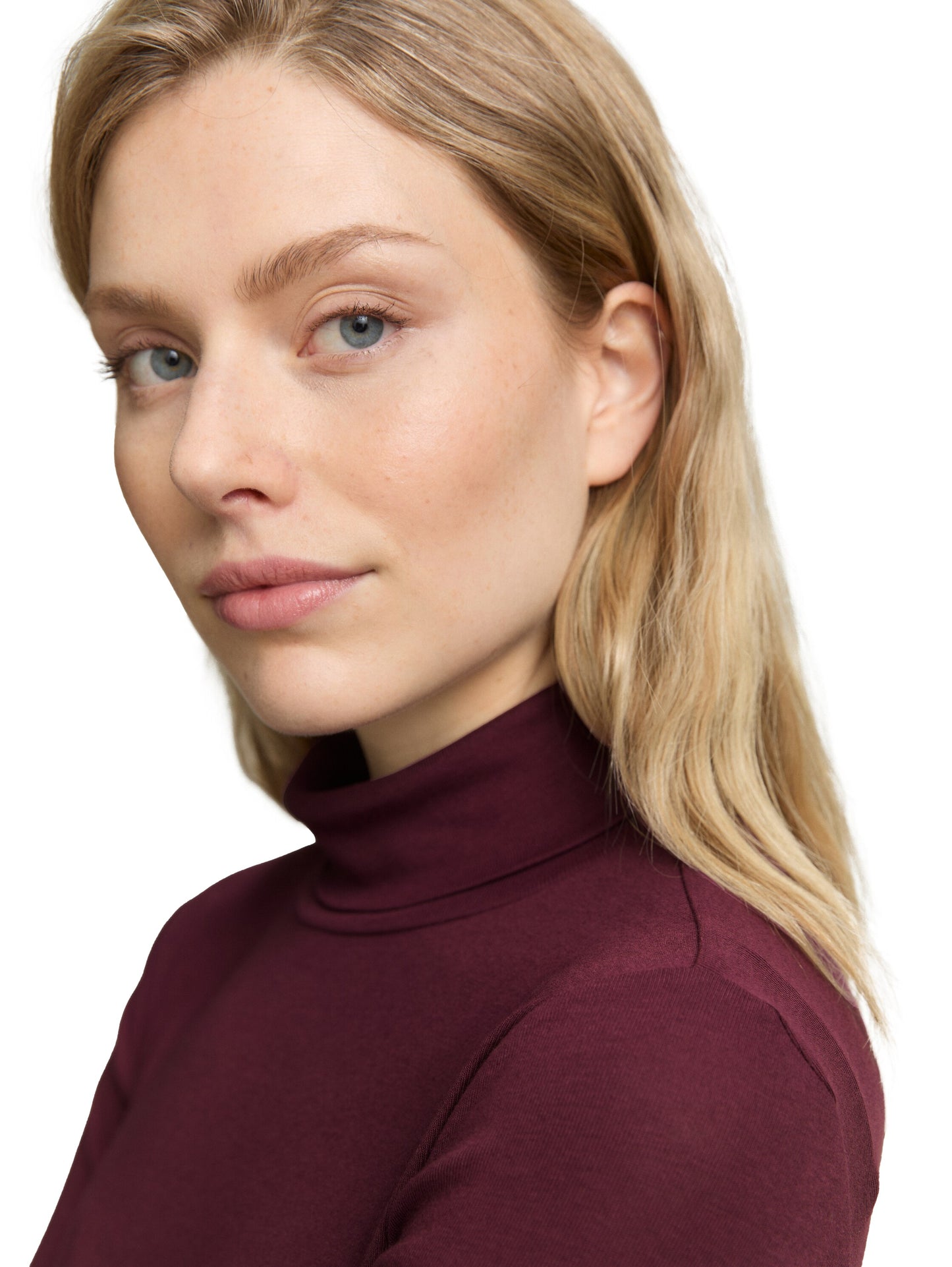 Langarmshirt mit Rollkragen