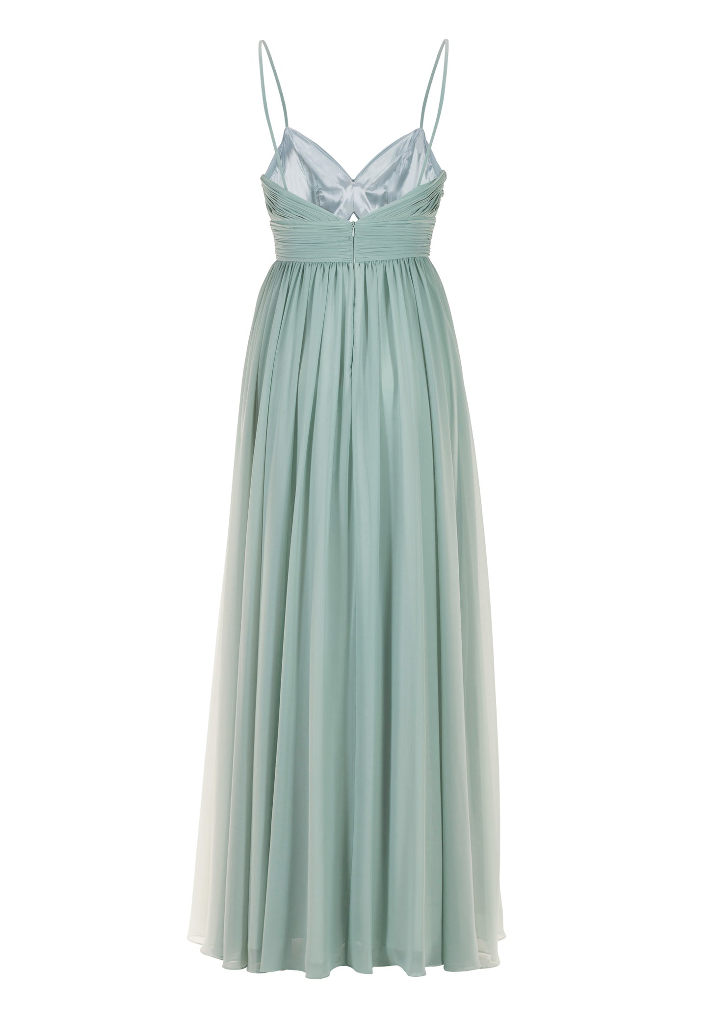 Chiffonkleid mit Cut-Out Detail und feiner Raffung