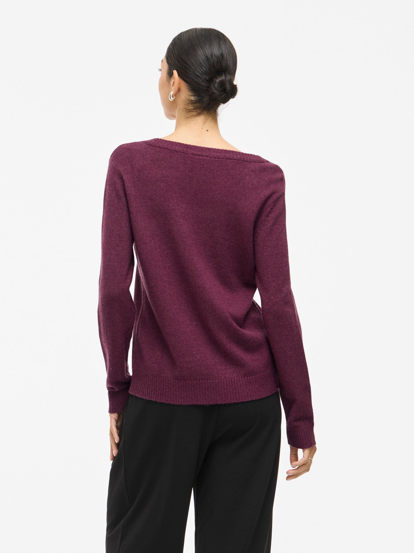 VIRIL O-NECK L/S KNIT TOP - NOOS