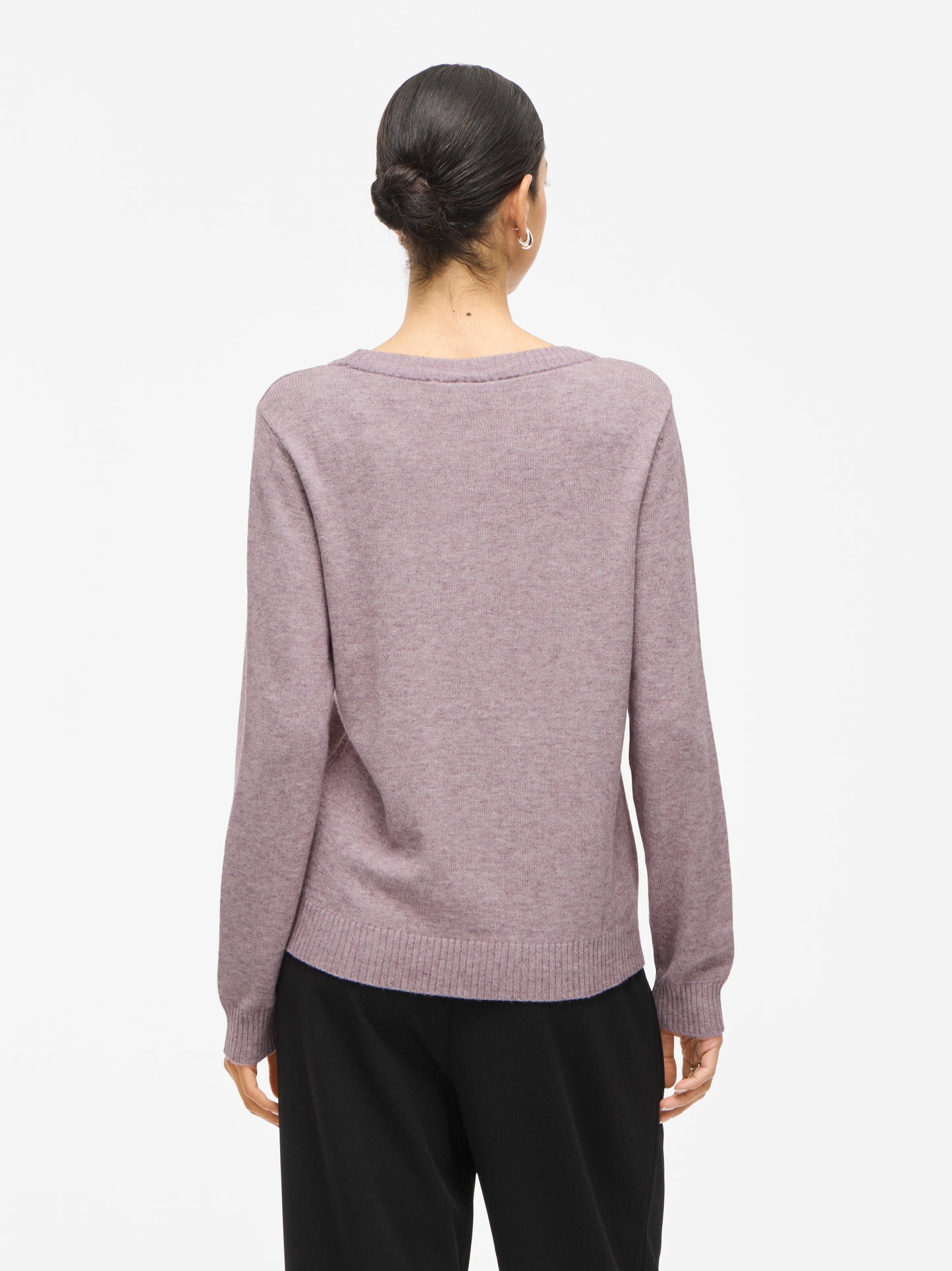 VIRIL O-NECK L/S KNIT TOP - NOOS