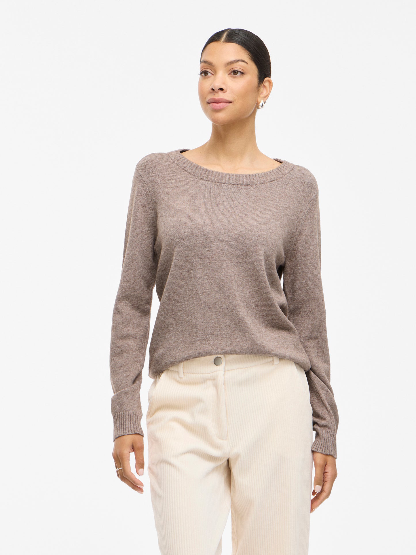 VIRIL O-NECK L/S KNIT TOP - NOOS