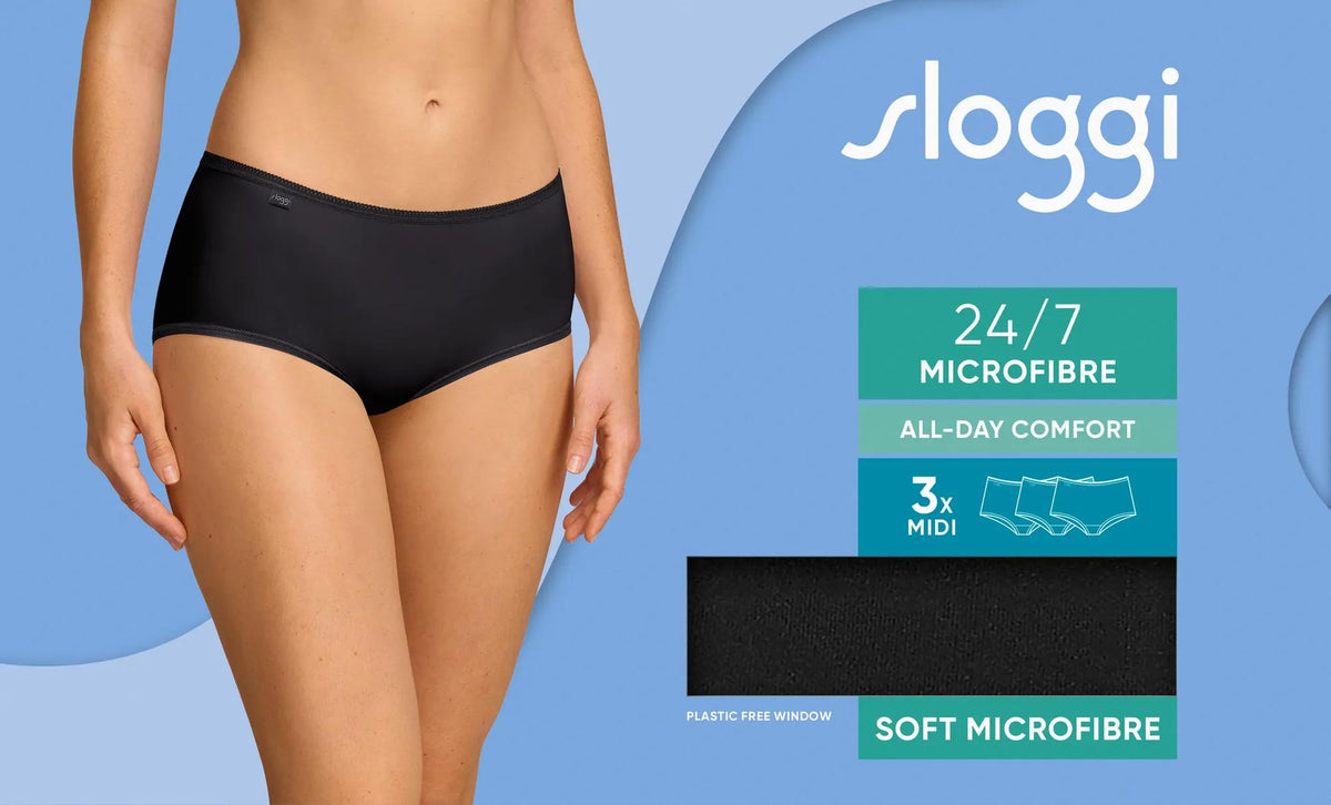 sloggi 24/7 Microfibre Midi C3P
