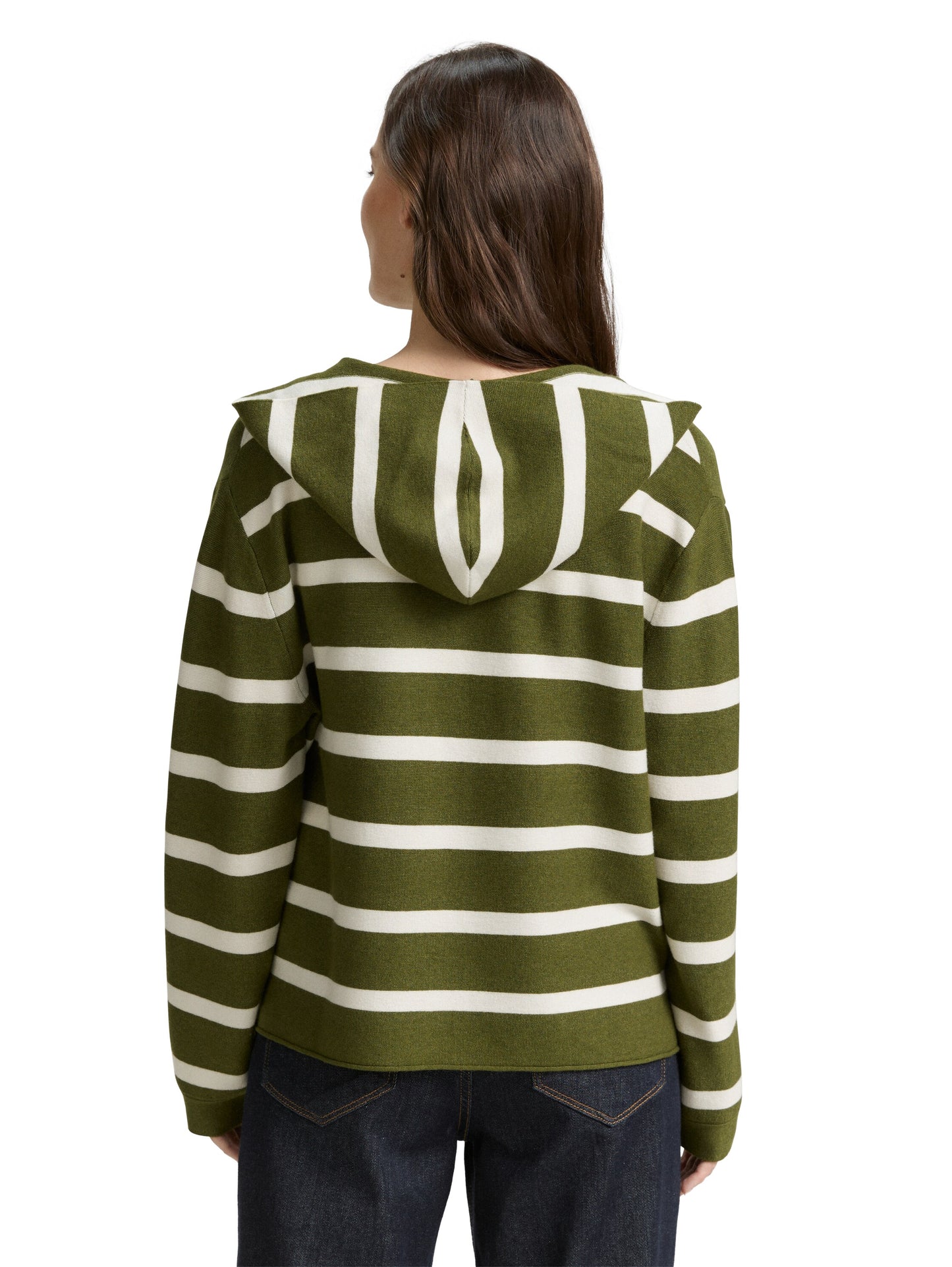 Strickpullover mit Kapuze