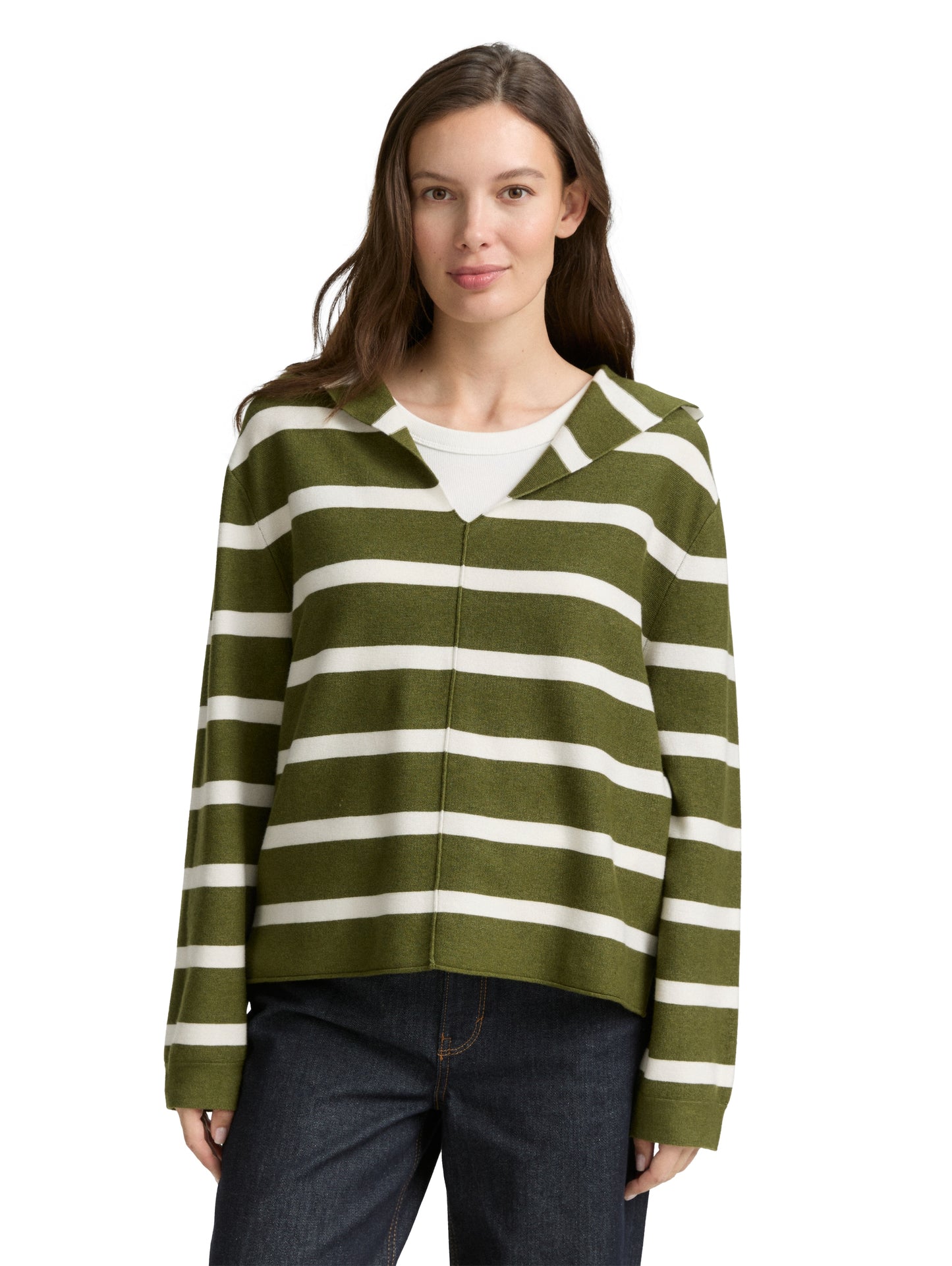 Strickpullover mit Kapuze