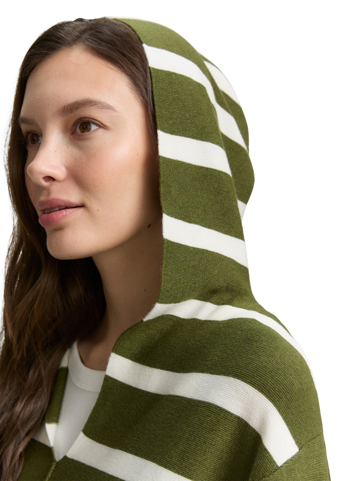 Strickpullover mit Kapuze