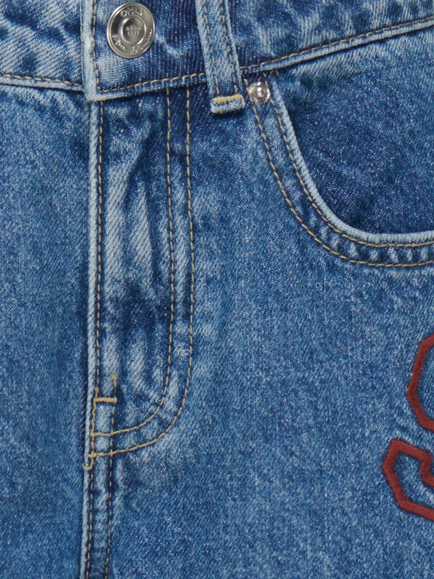 KOGJUICY HW WIDE LEG COLLEGE JEANS DNM