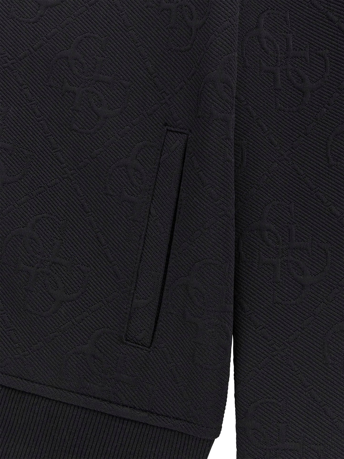 JACQUARD LS ACTIVE TOP W/ZIP