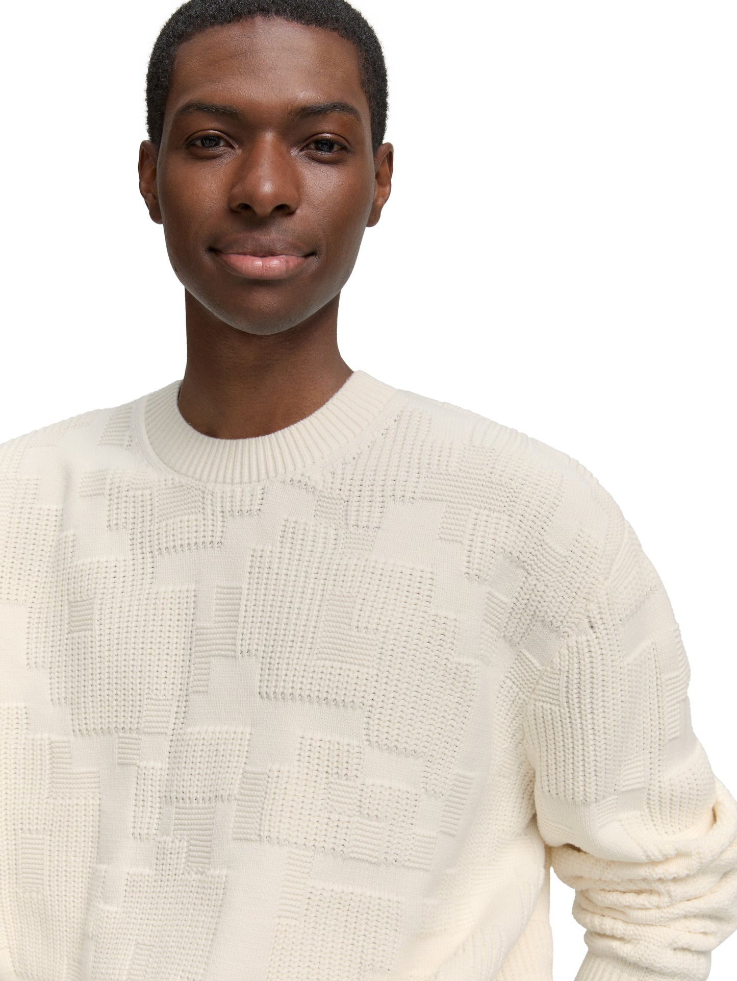 Loose Fit Strickpullover mit Muster