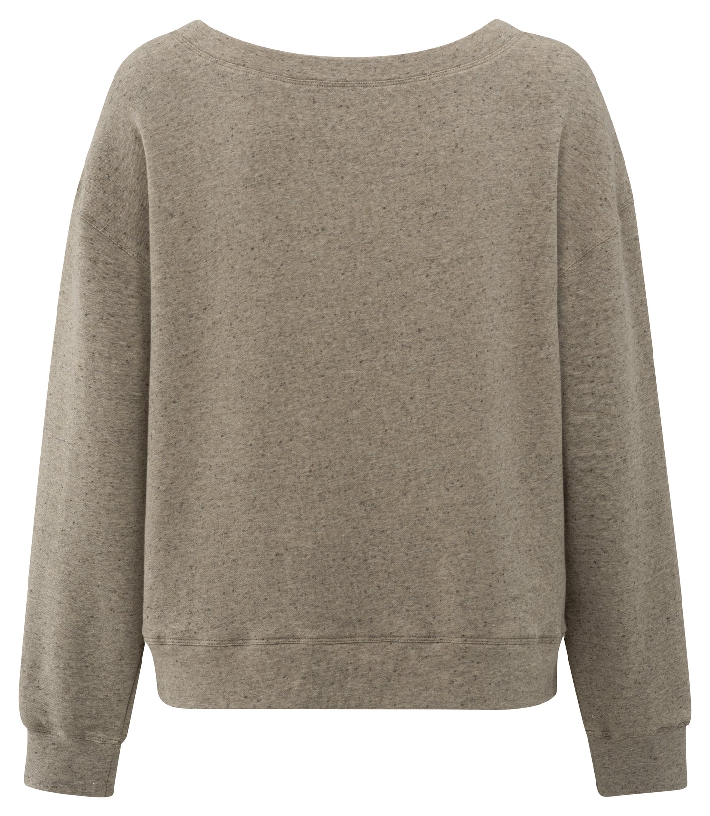 Melange-Sweatshirt, GREYISH BROWN MELANGE