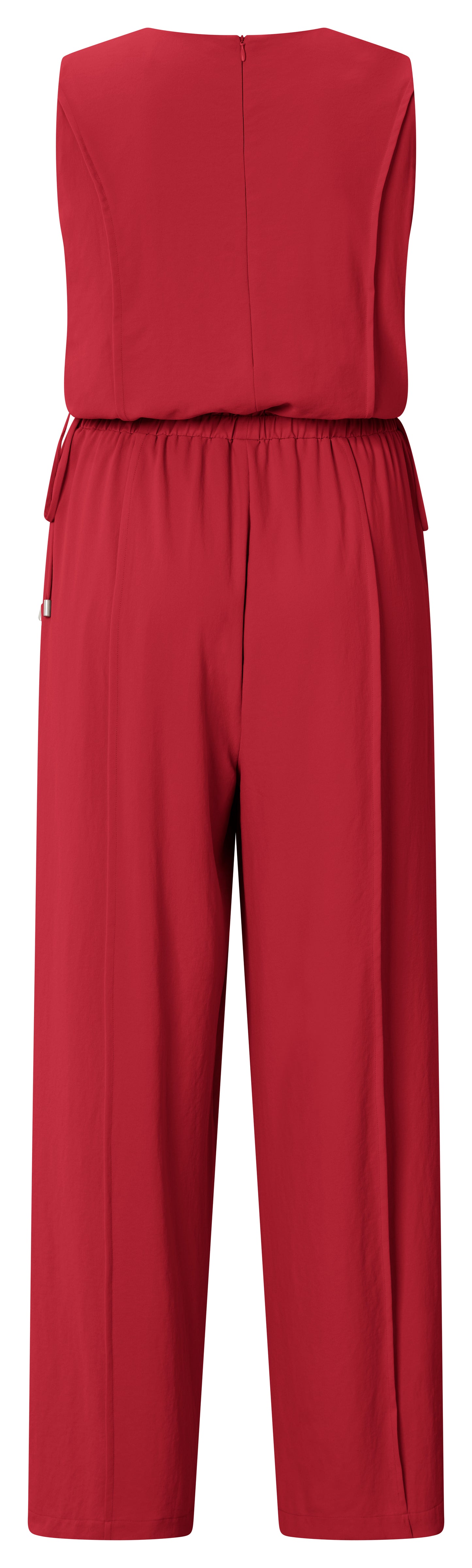 ?rmelloser Jumpsuit mit Kordel, SCARLET SAGE RED