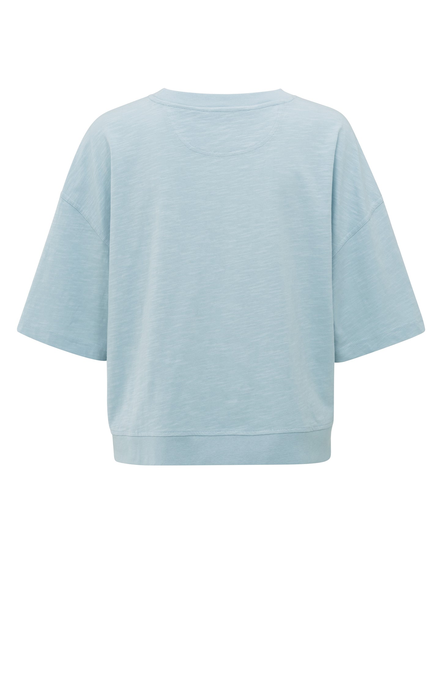 T-Shirt mit Slub-Struktur, BABY BLUE