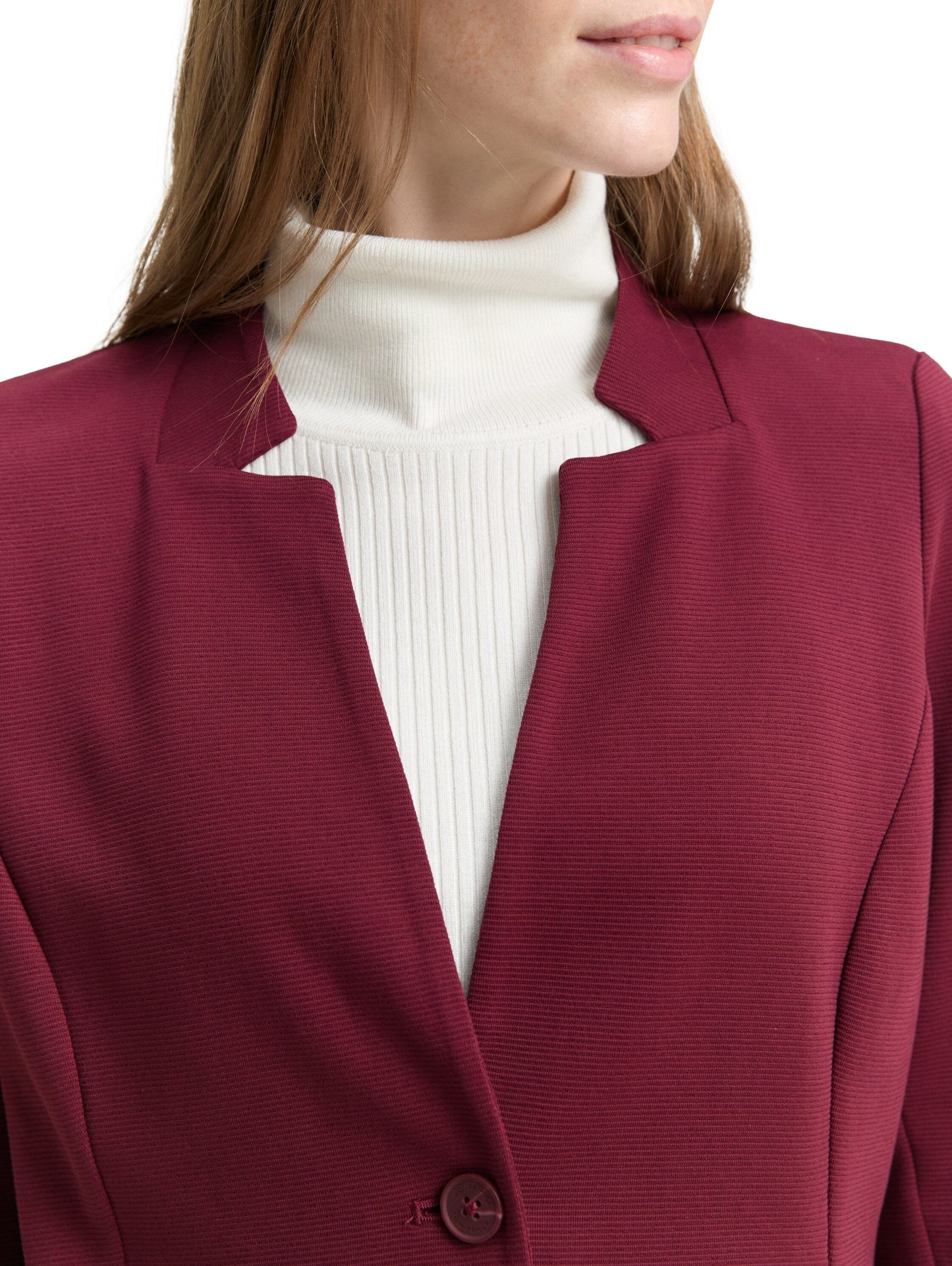 Slim Fit Blazer mit Ottoman Struktur