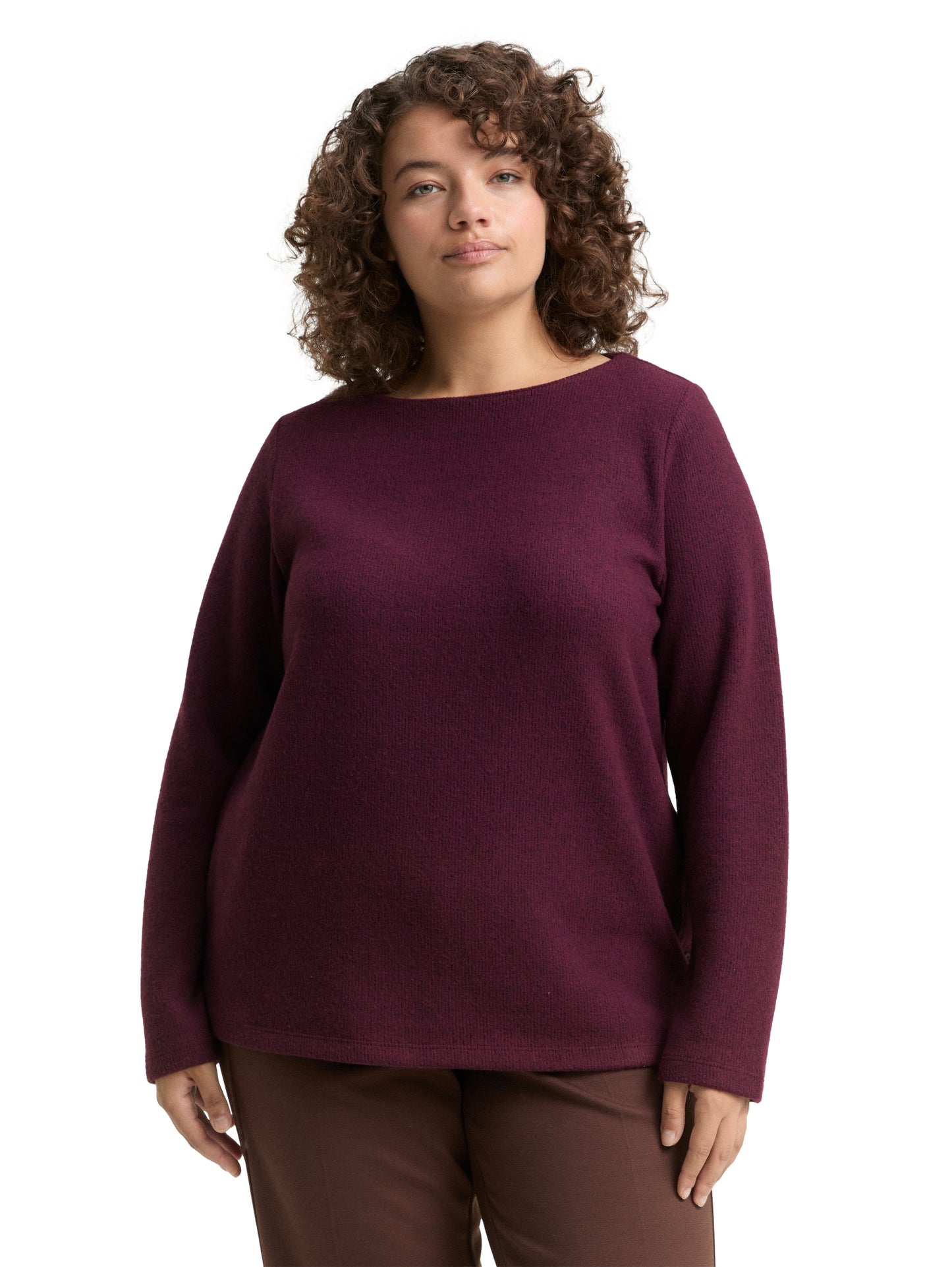 Plus Size - Sweatshirt mit Knopfdetails