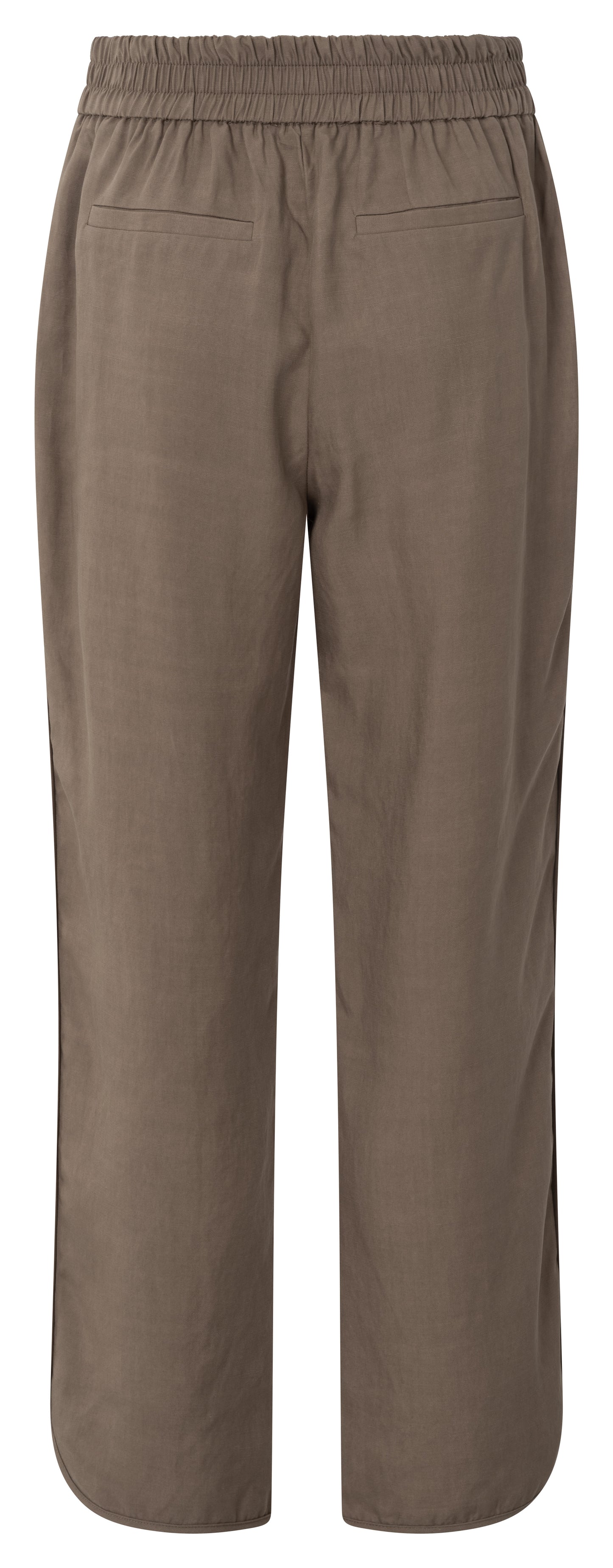 Hose mit elastischem Bund, GREYISH BROWN