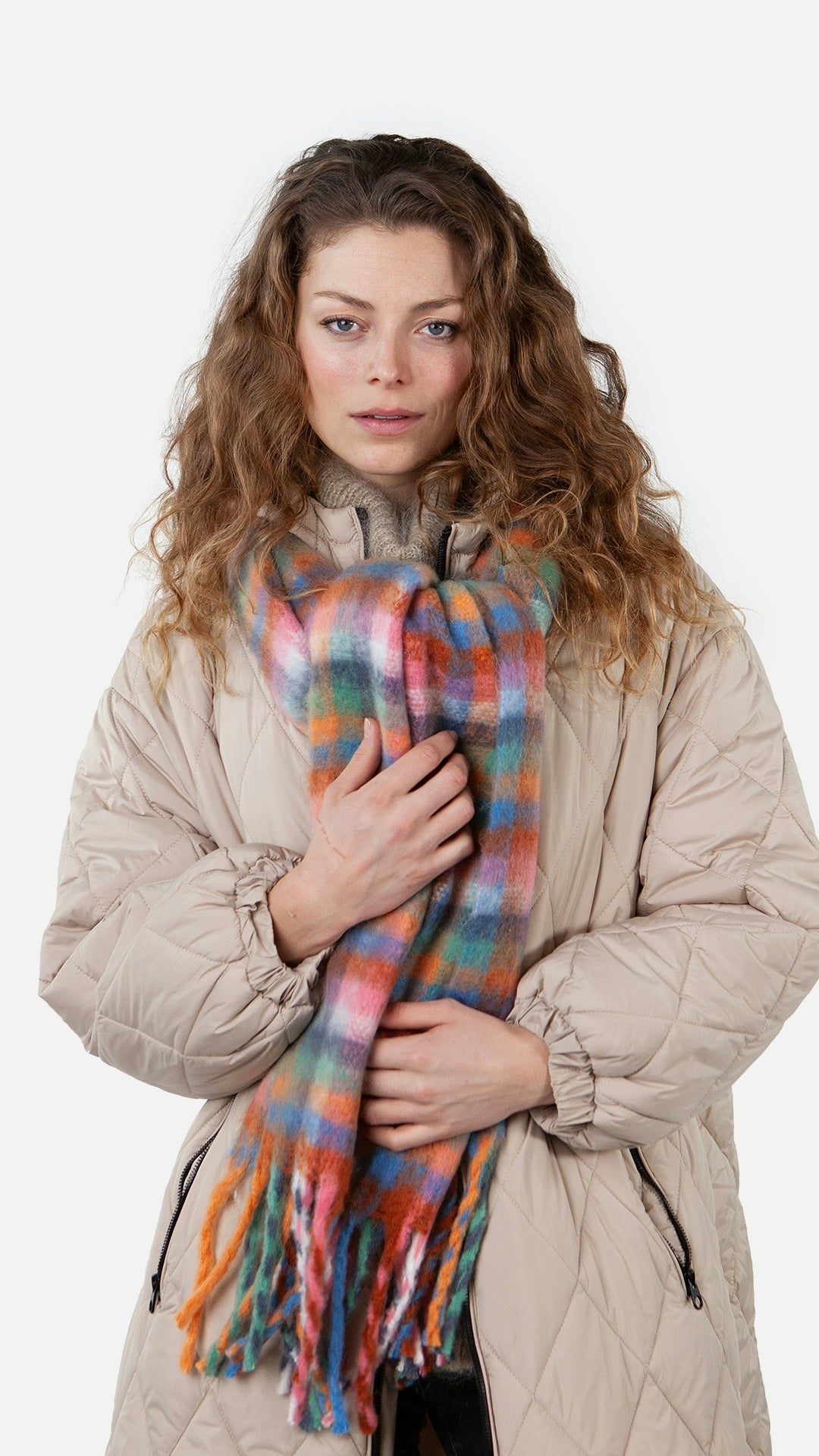 Plaity Scarf, pink
