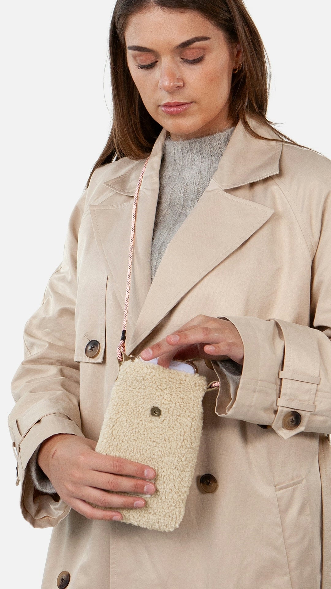Bugbane Phone Bag, beige