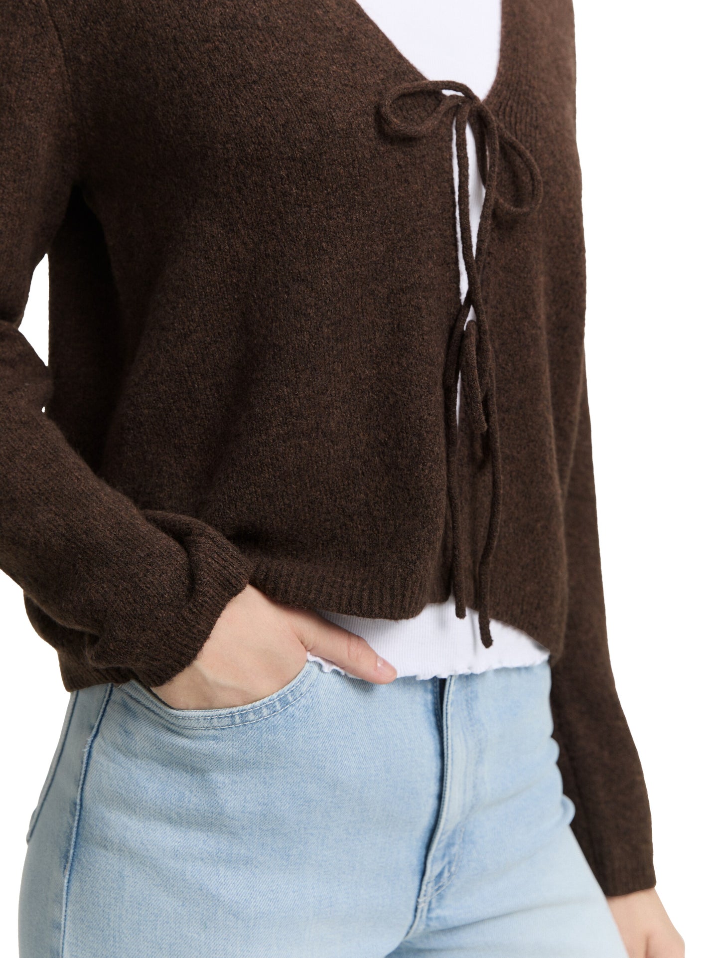 Cardigan mit Schleifen-Details