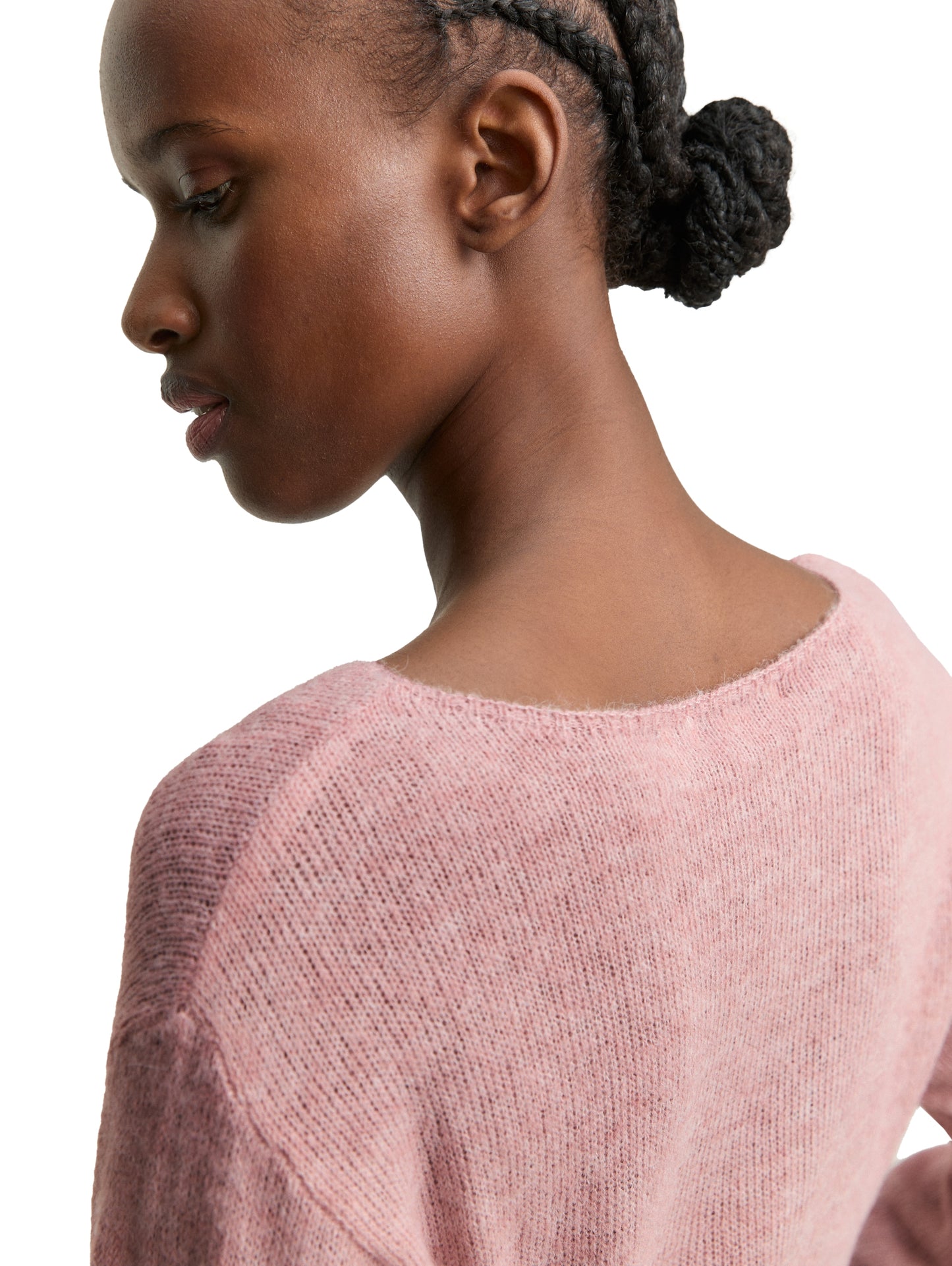 Strickpullover mit U-Boot-Ausschnitt