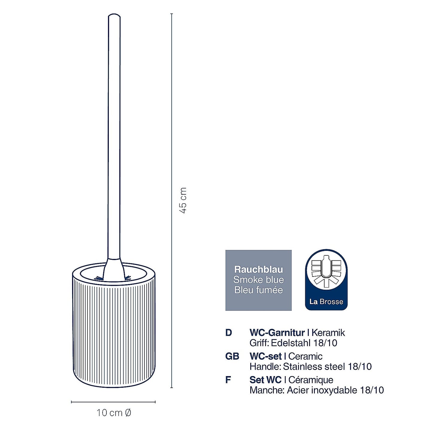 Kela Keck & Lang GmbH Bad Accessoiresrauchblau
