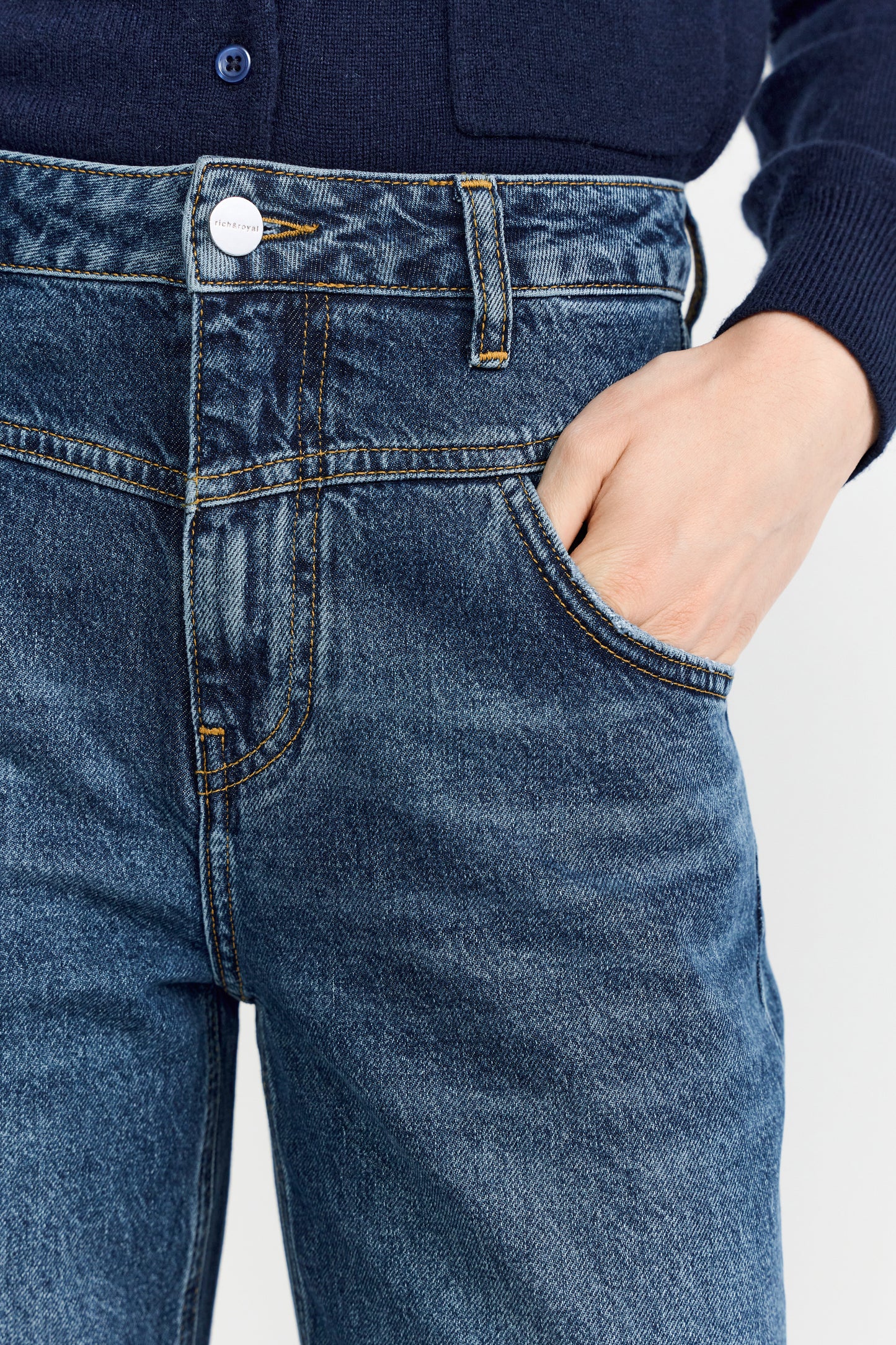 Slouchy Dark Blue Denim