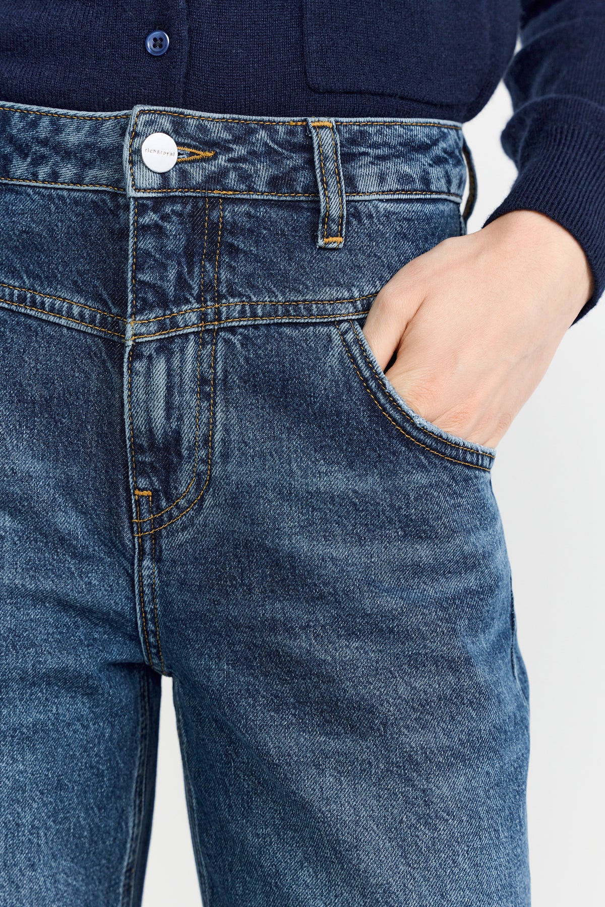 Slouchy Dark Blue Denim