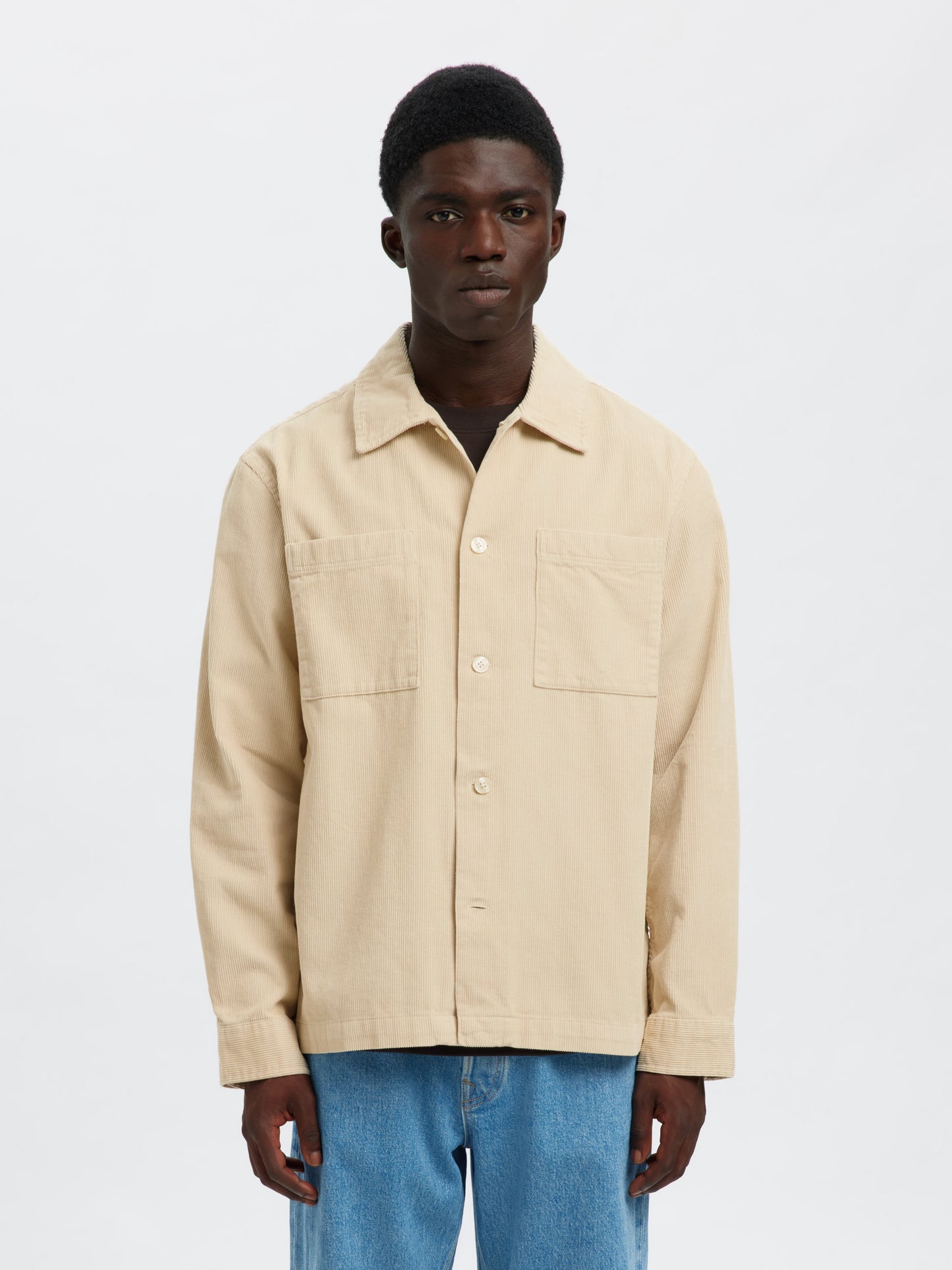 SLHREGTATE CORD OVERSHIRT