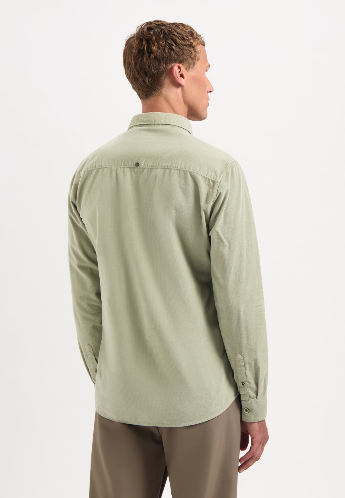 Shirt Solid Fine Herringbone