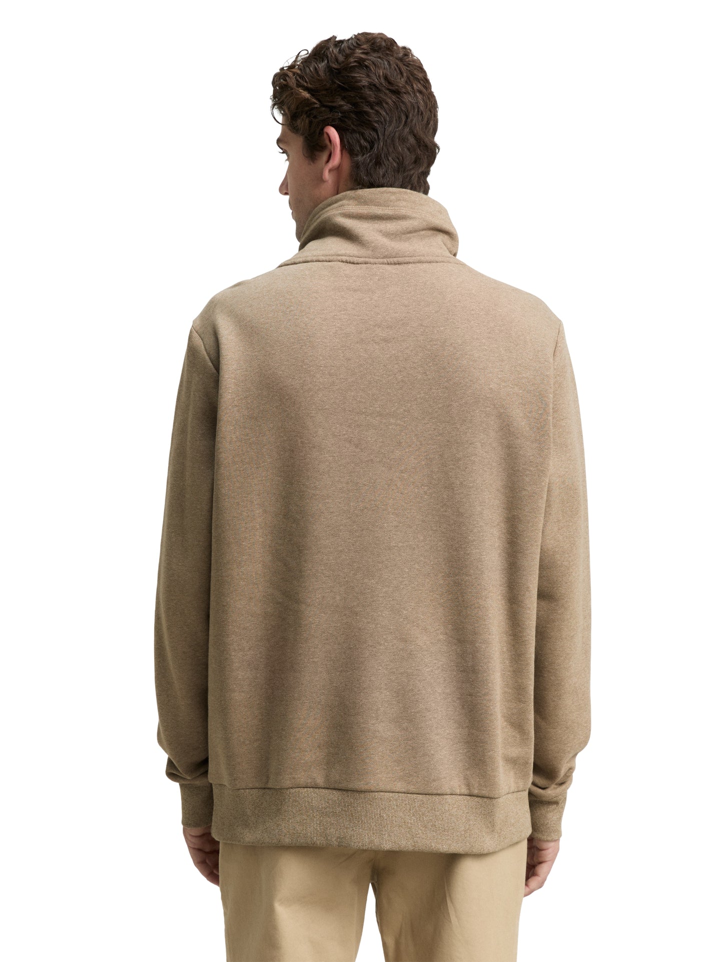 Snood Sweatshirt in Melange-Optik