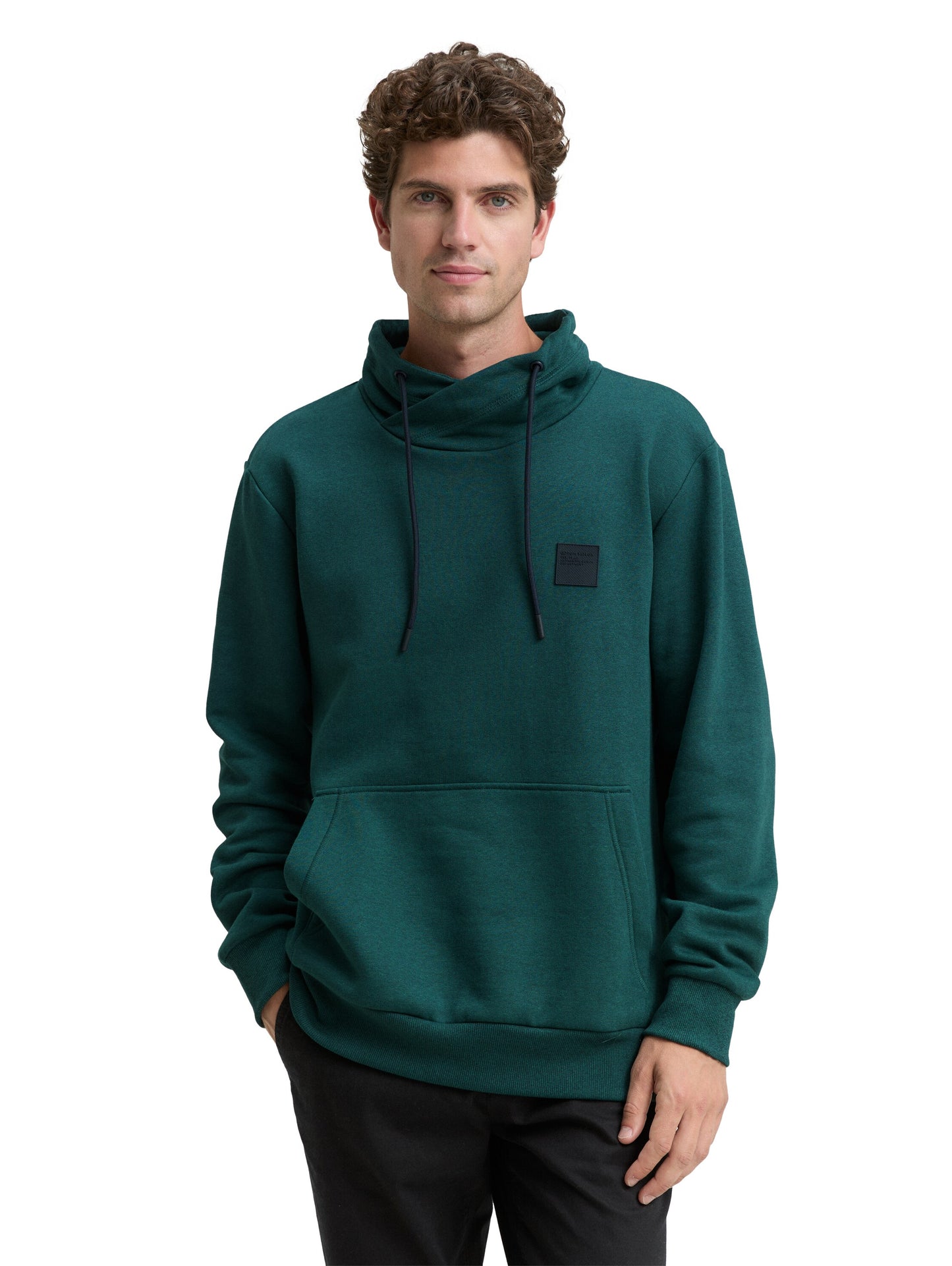 Snood Sweatshirt in Melange-Optik