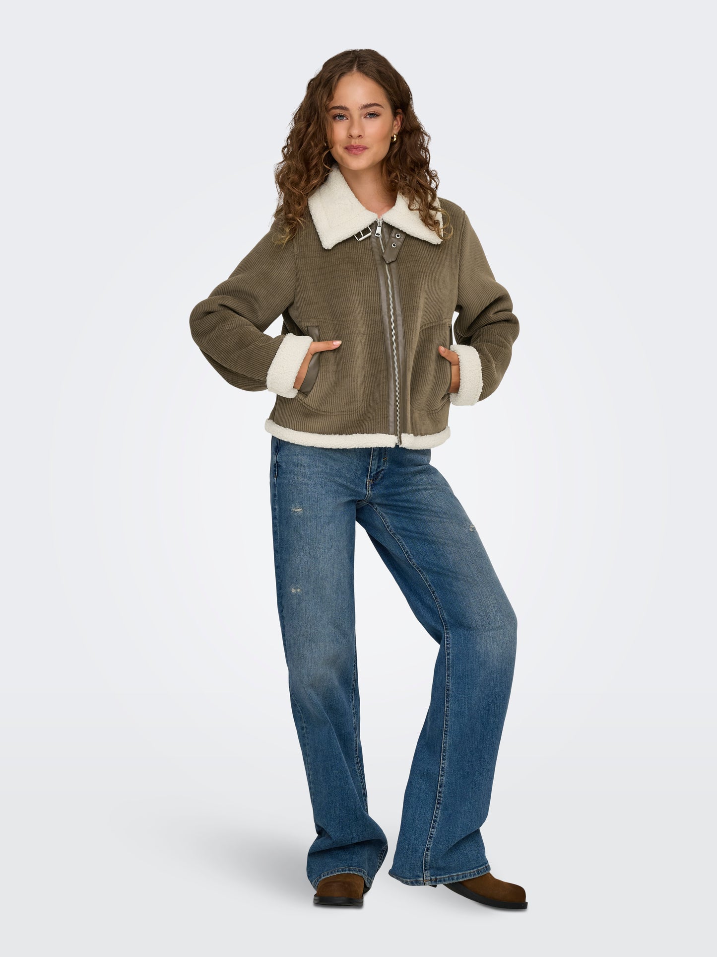 ONLKINGSTON CORD BOND JACKET CC OTW