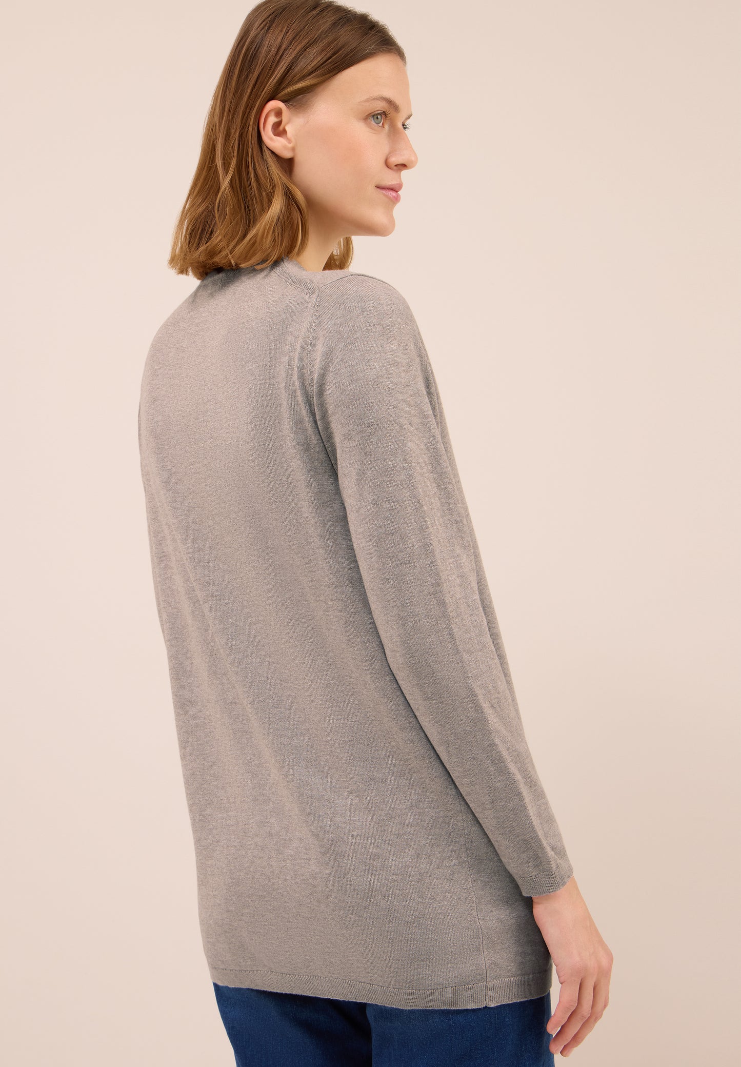 Offene Strickjacke