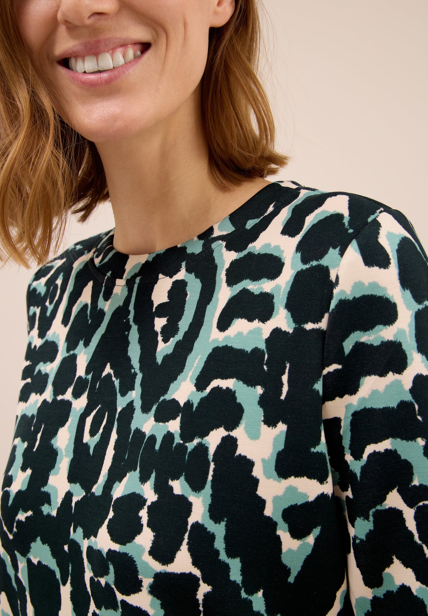 Cupro Touch Print-Shirt