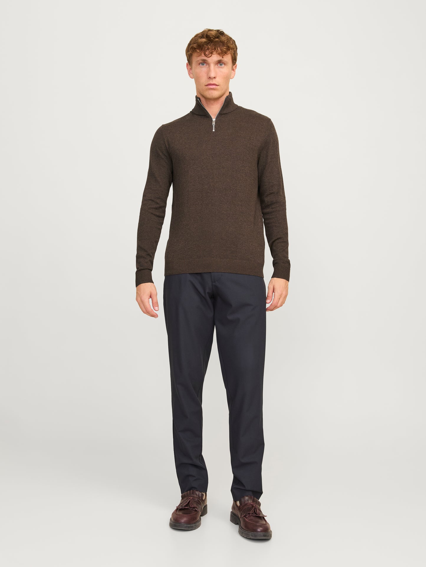 JJEEMIL KNIT HALF ZIP NOOS