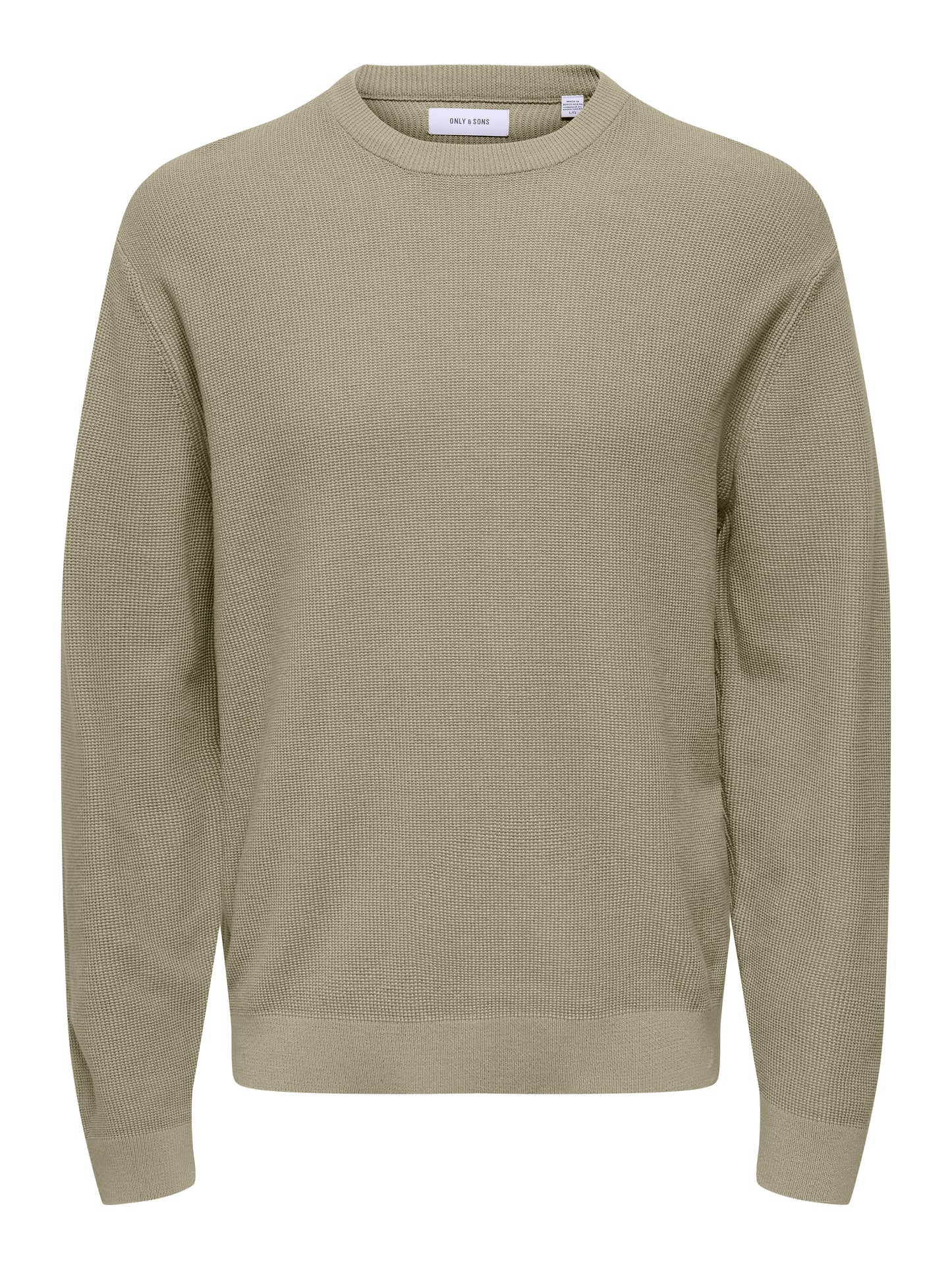 ONSTONY DS 12 LS WAFFLE CREW KNIT NOOS